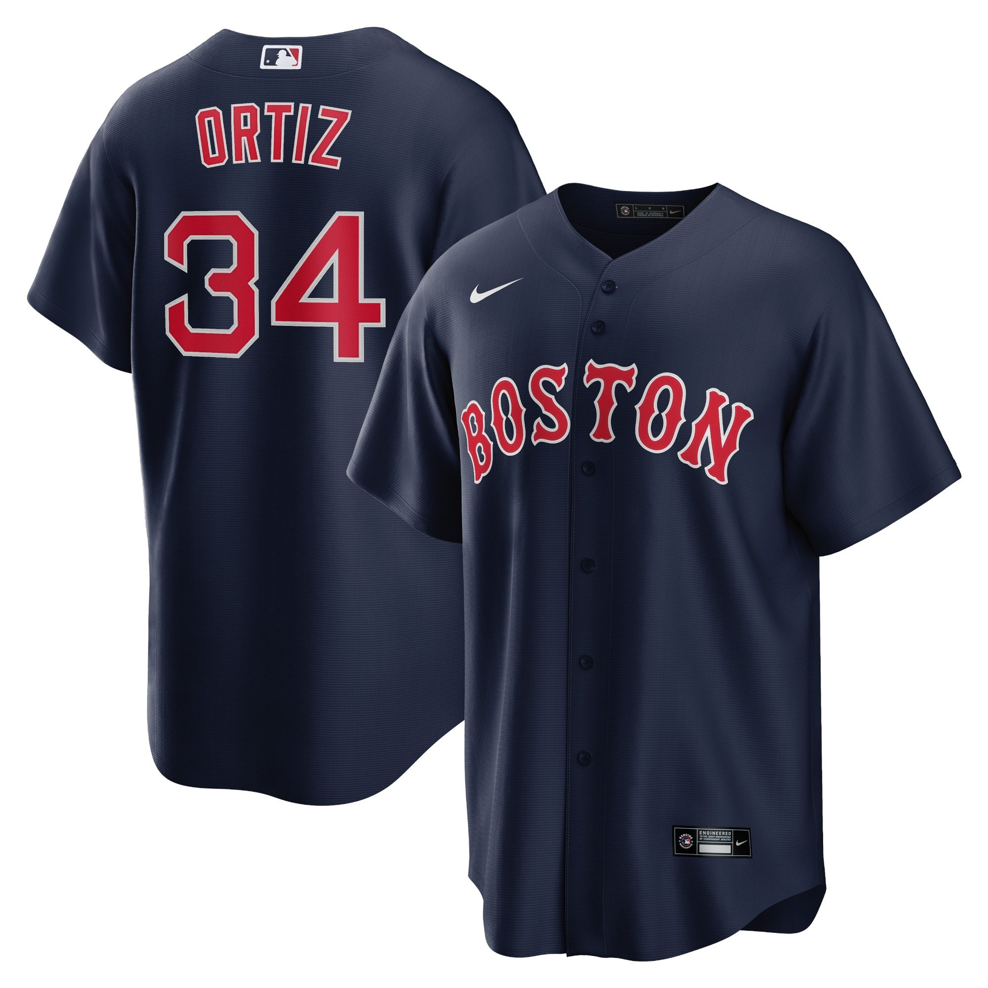 Men's Boston Red Sox David Ortiz  Navy Alternate Replica Player Jersey
