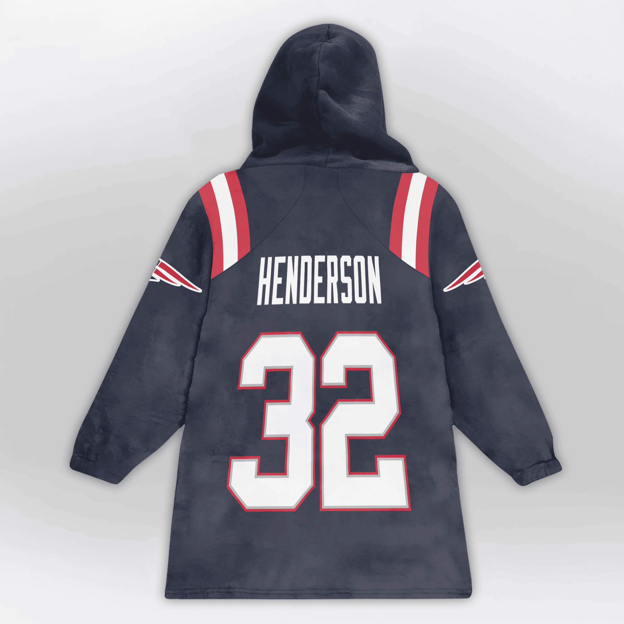 Kid 32 New England Football Unisex Blanket Hoodie