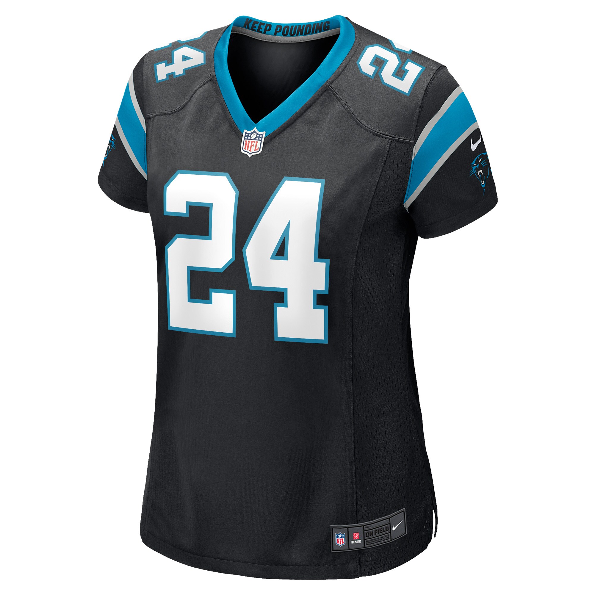 C.J. Henderson Carolina Panthers  Women's Game Player Jersey - Black
