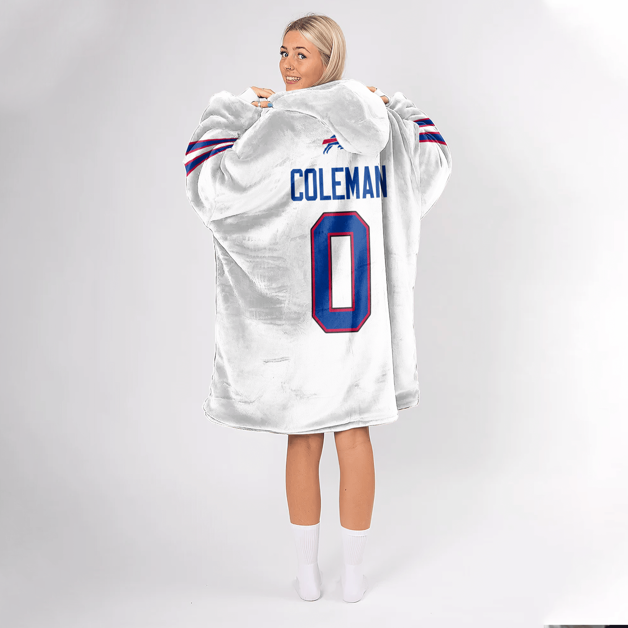 K.C 0 Buffalo Football Unisex Blanket Hoodie