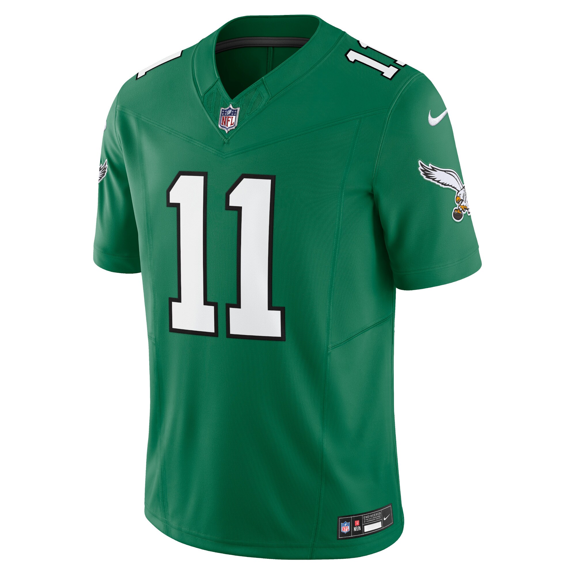 A.J. Brown #11 Philadelphia Eagles  Alternate Vapor F.U.S.E. Limited Jersey - Kelly Green