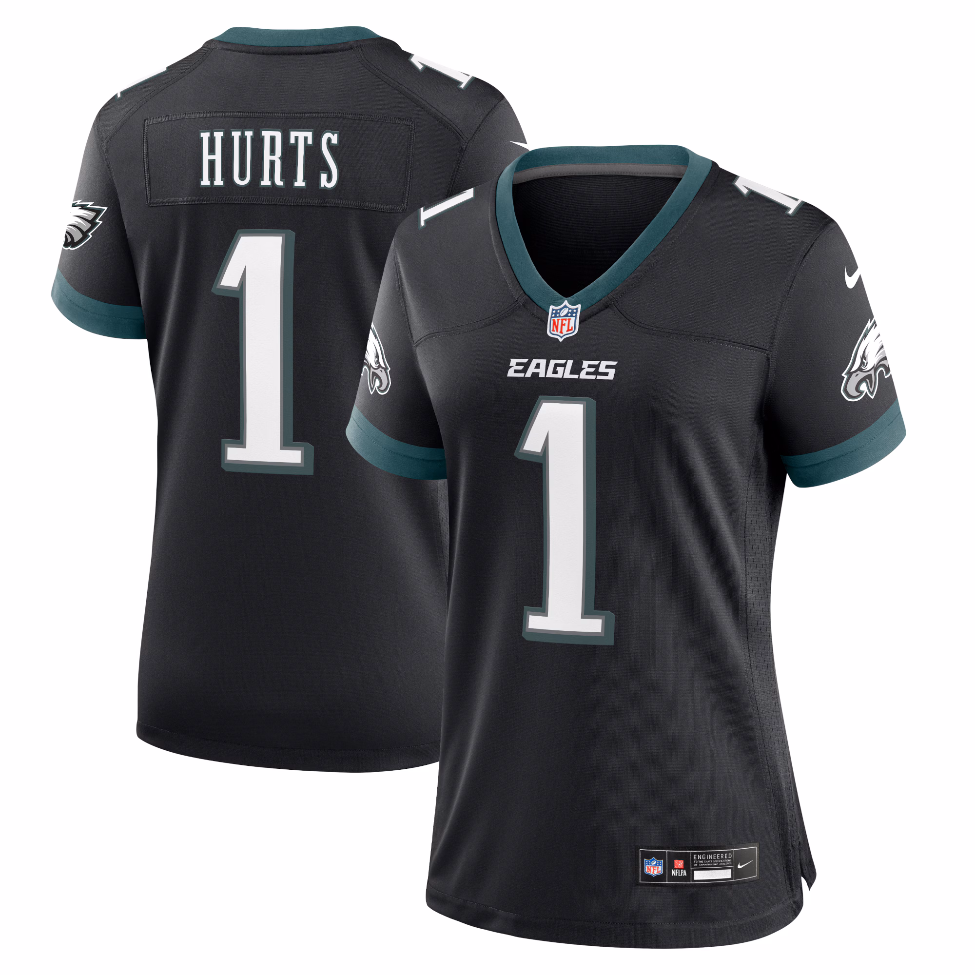 Jalen Hurts Philadelphia Eagles Women's Alternate Game Jersey - Black
