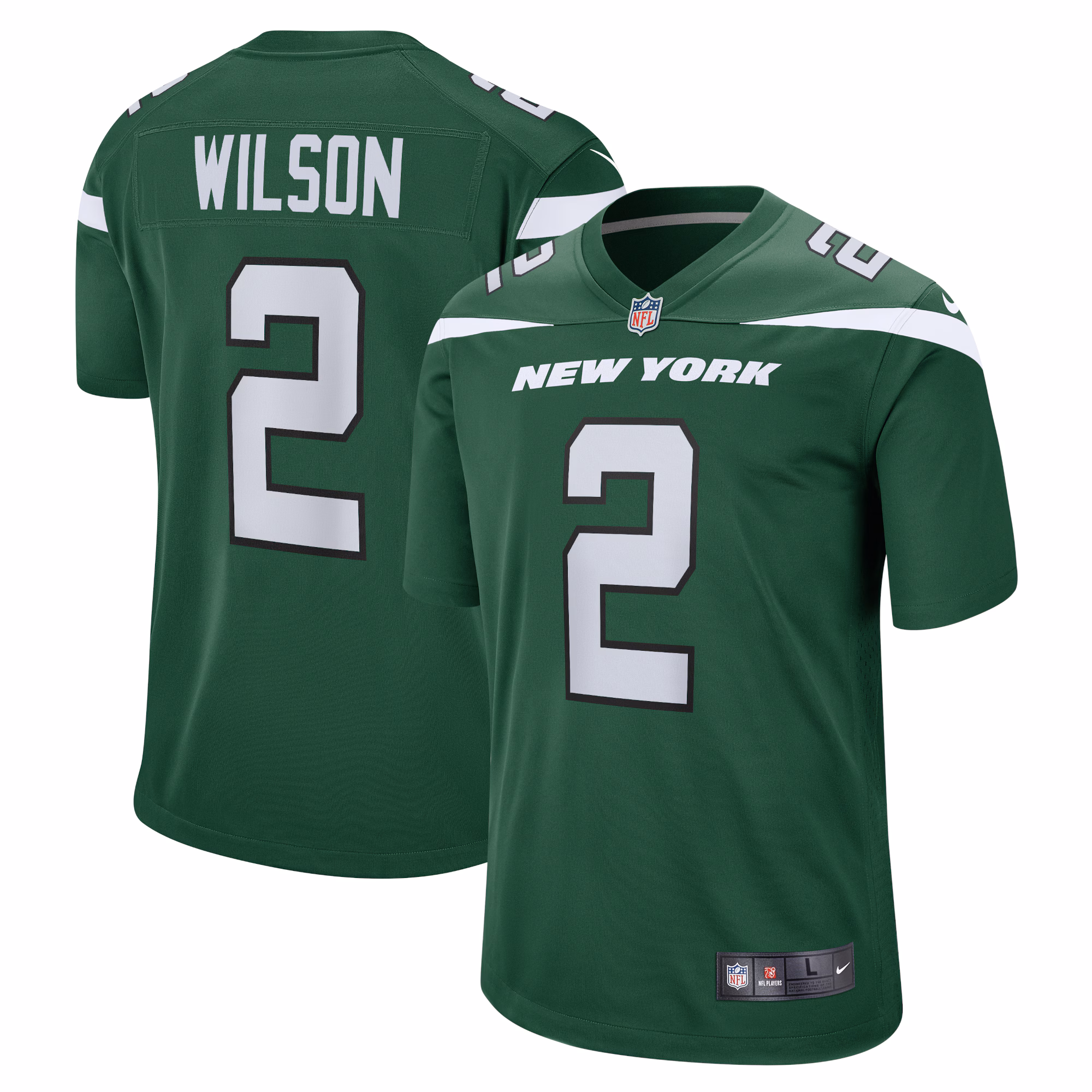 Zach Wilson New York Jets Youth Game Jersey - Black