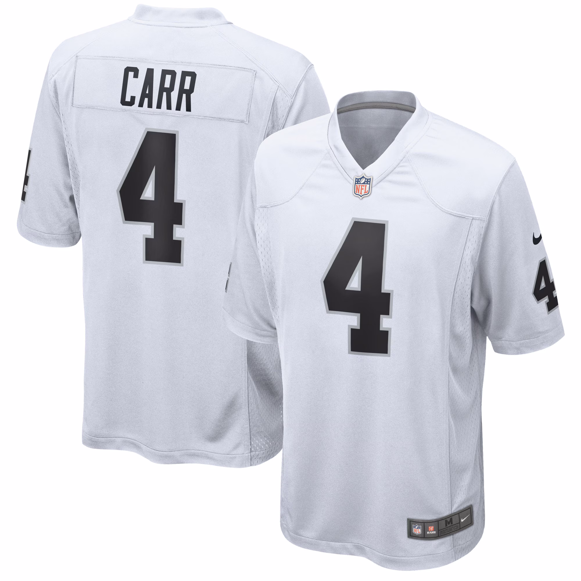 Derek Carr Las Vegas Raiders Game Jersey - White