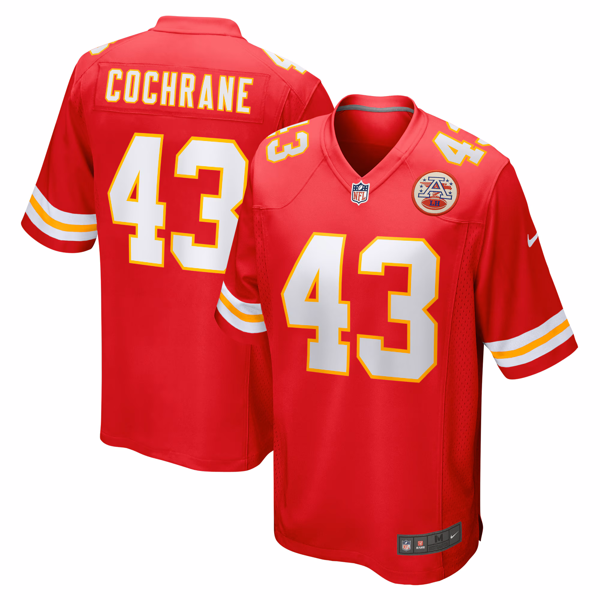 Jack Cochrane Kansas City Chiefs Game Player Jersey - Red