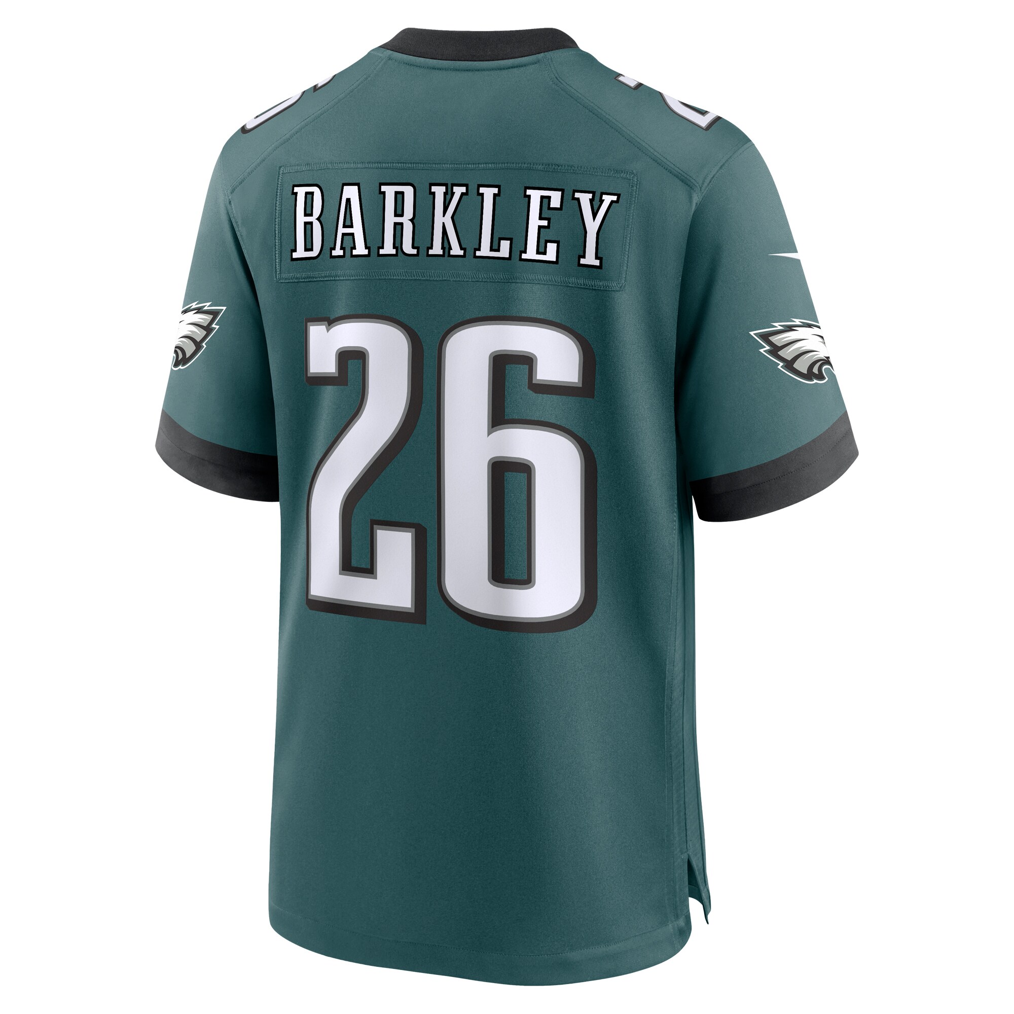 Men's Philadelphia Eagles #26 Saquon Barkley Midnight Green Game Player Jersey