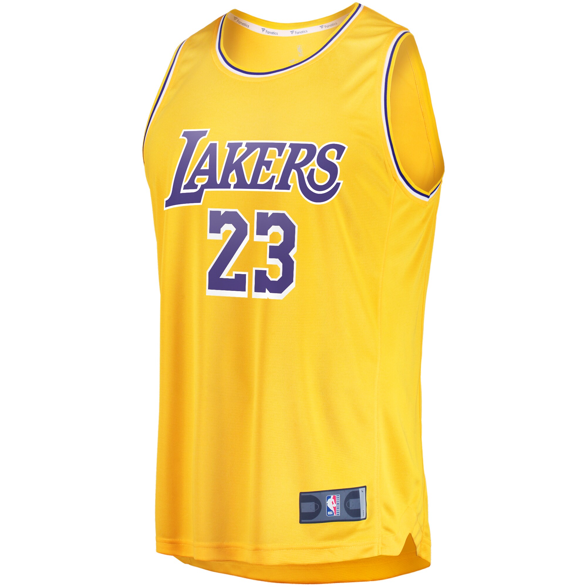LeBron James Los Angeles Lakers  Fast Break Replica Player Jersey Gold - Icon Edition
