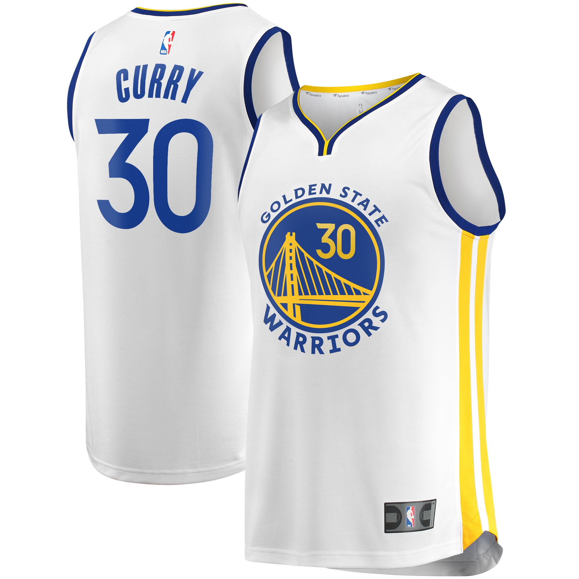Stephen Curry Golden State Warriors  Fast Break Replica Player Jersey - White - Association Edition