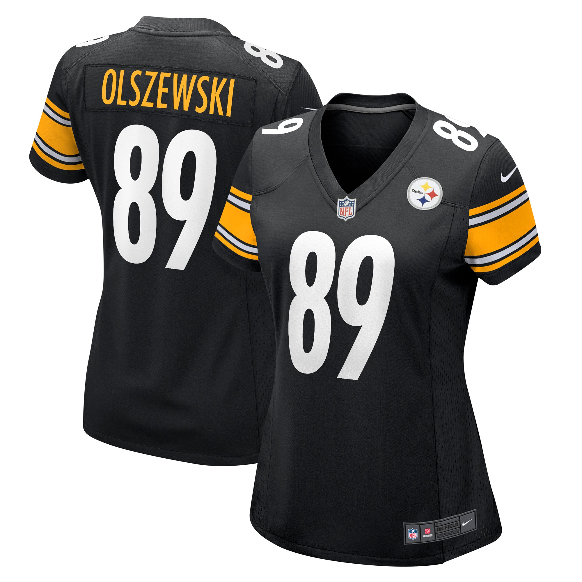 Gunner Olszewski Pittsburgh Steelers  Women's Game Player Jersey - Black