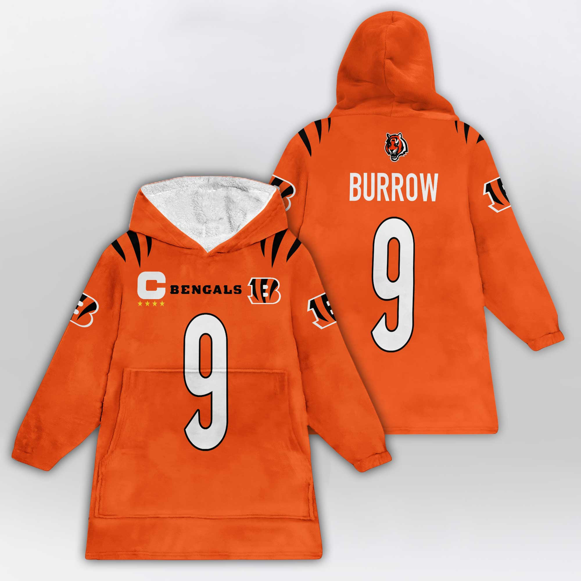 Kid Captain 9 Cincinnati Football Unisex Blanket Hoodie
