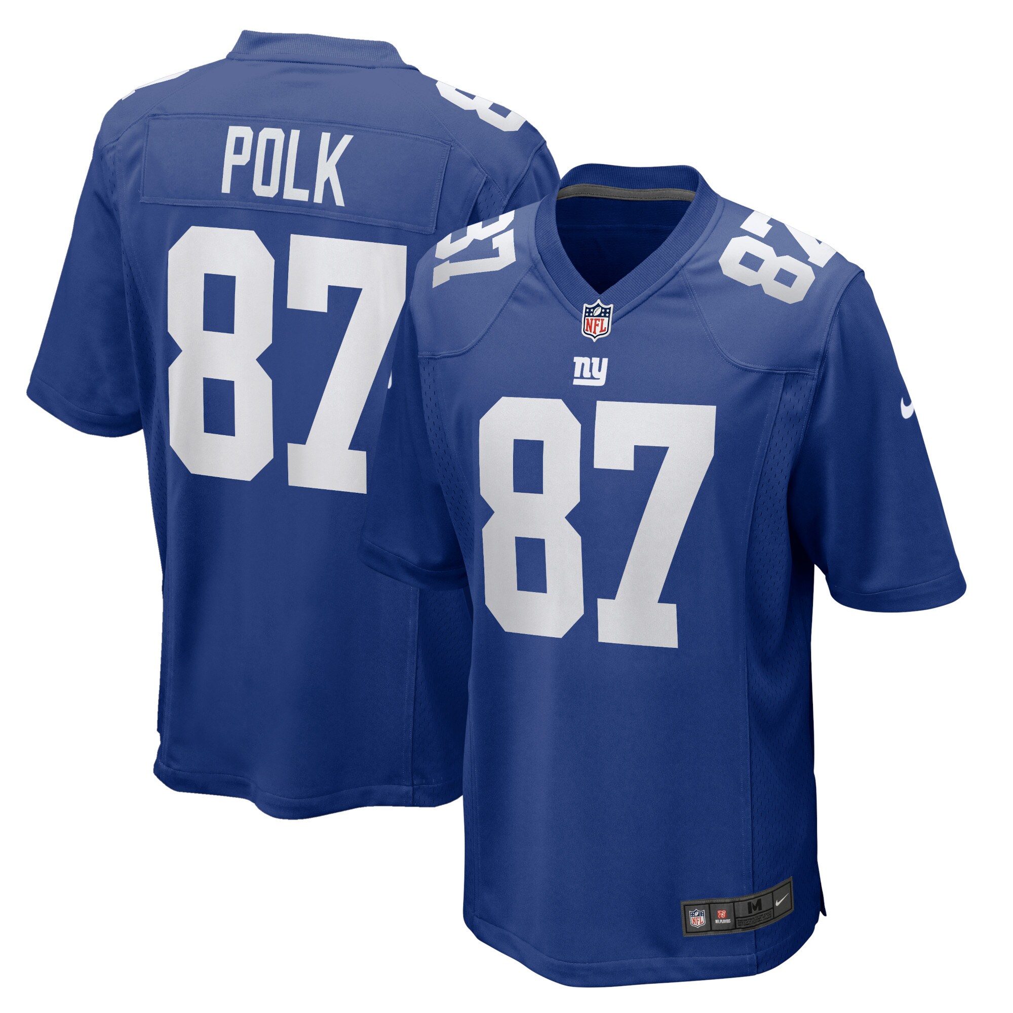 Makai Polk New York Giants Home Game Player Jersey - Royal