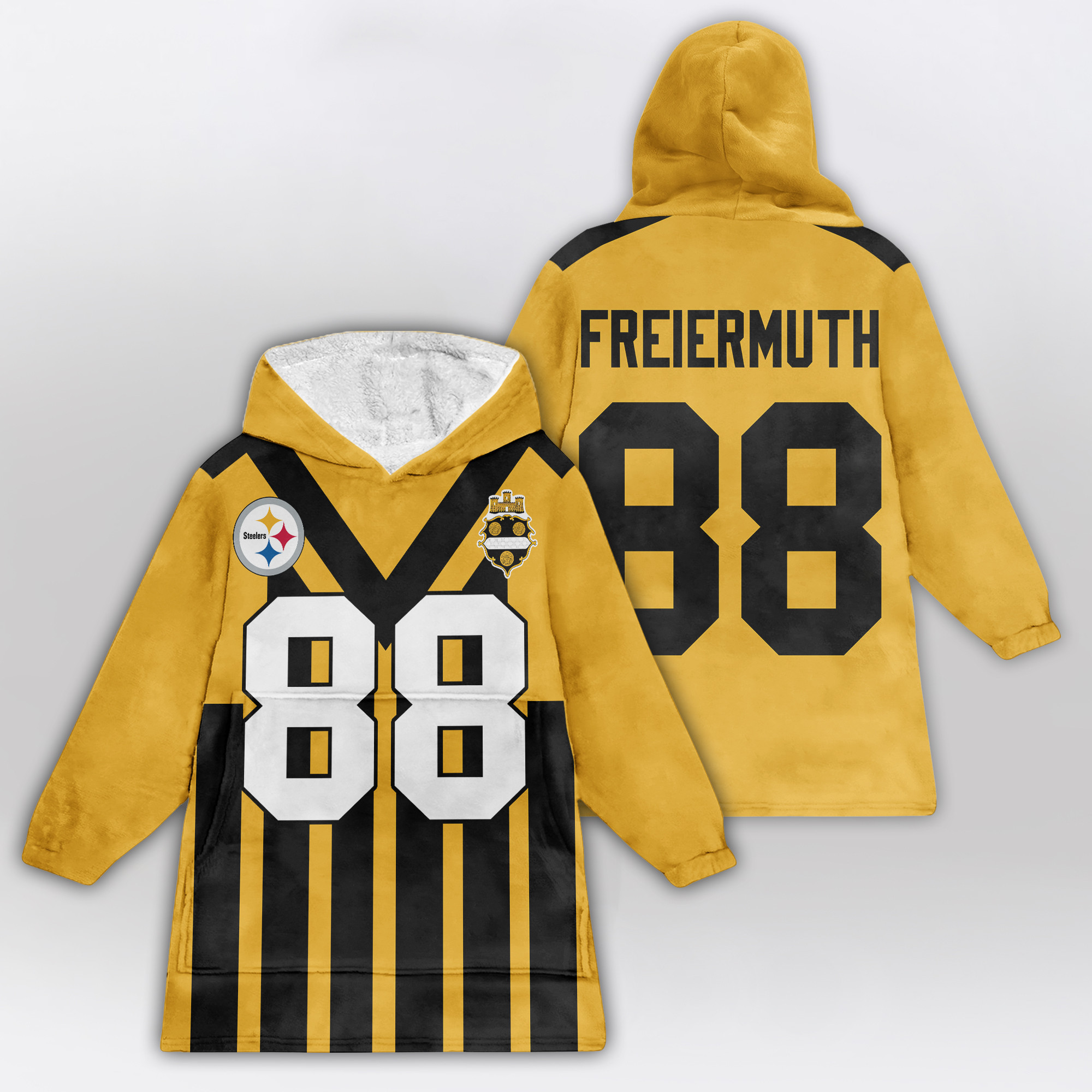 Kid 88 Pittsburgh Football Unisex Blanket Hoodie