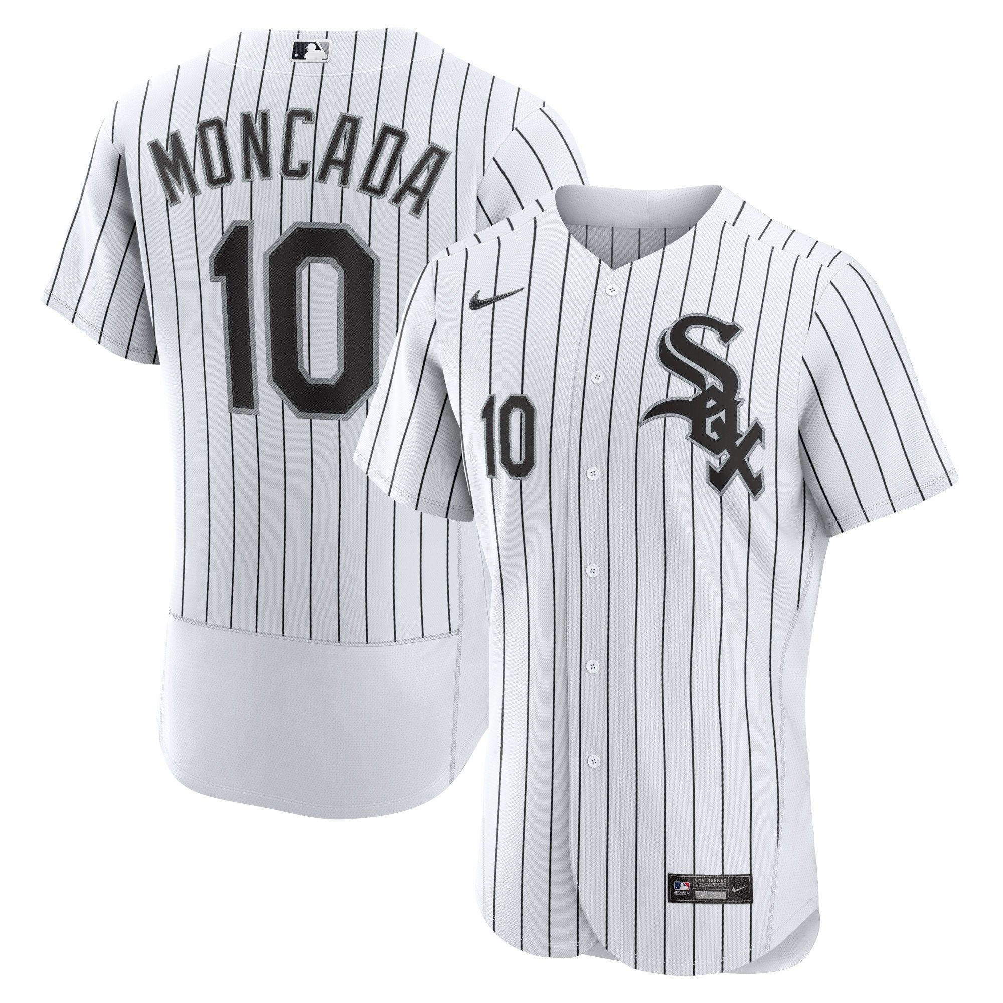 Men's Chicago White Sox Yoan Moncada  White Home Player Jersey
