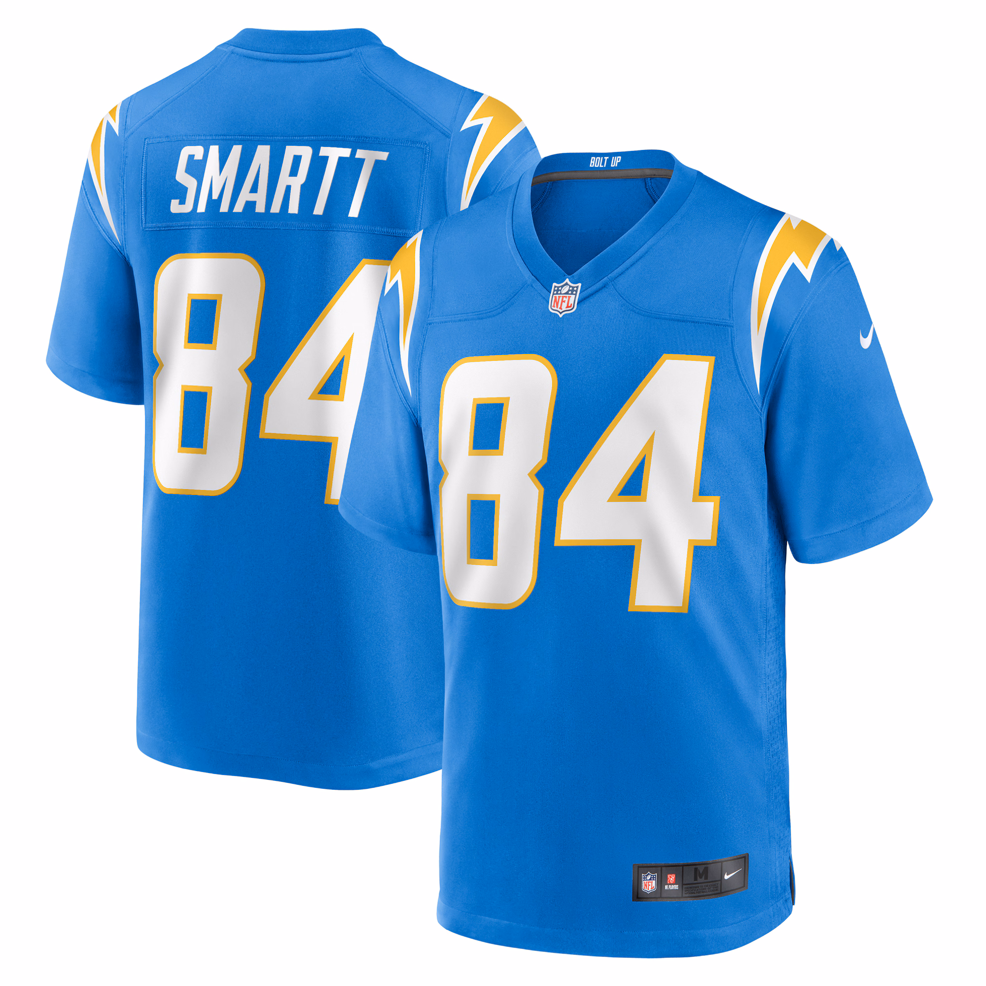 Stone Smartt Los Angeles Chargers Team Game Jersey -  Powder Blue