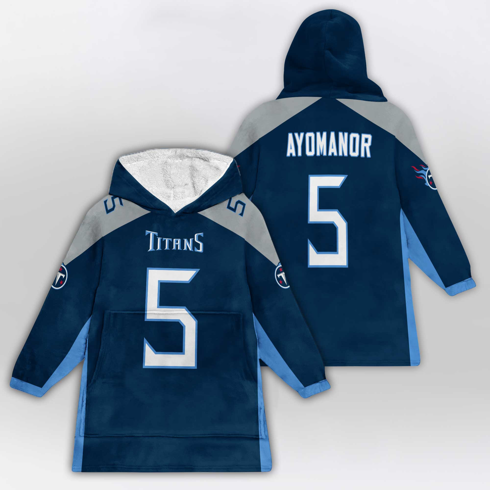 Adult E.A 5 Tennessee Football Unisex Blanket Hoodie