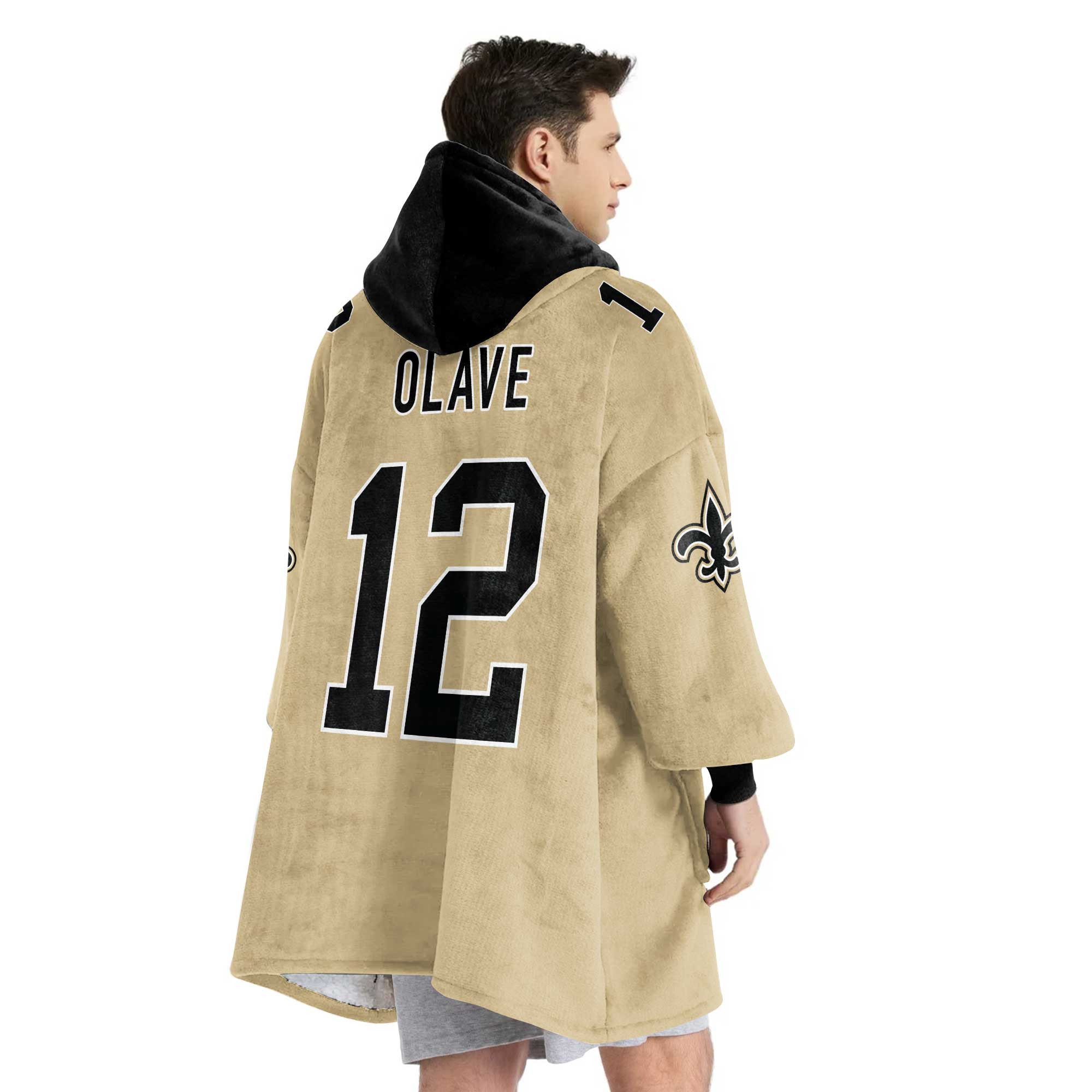 Adult C.O 12 New Orleans Football Unisex Blanket Hoodie