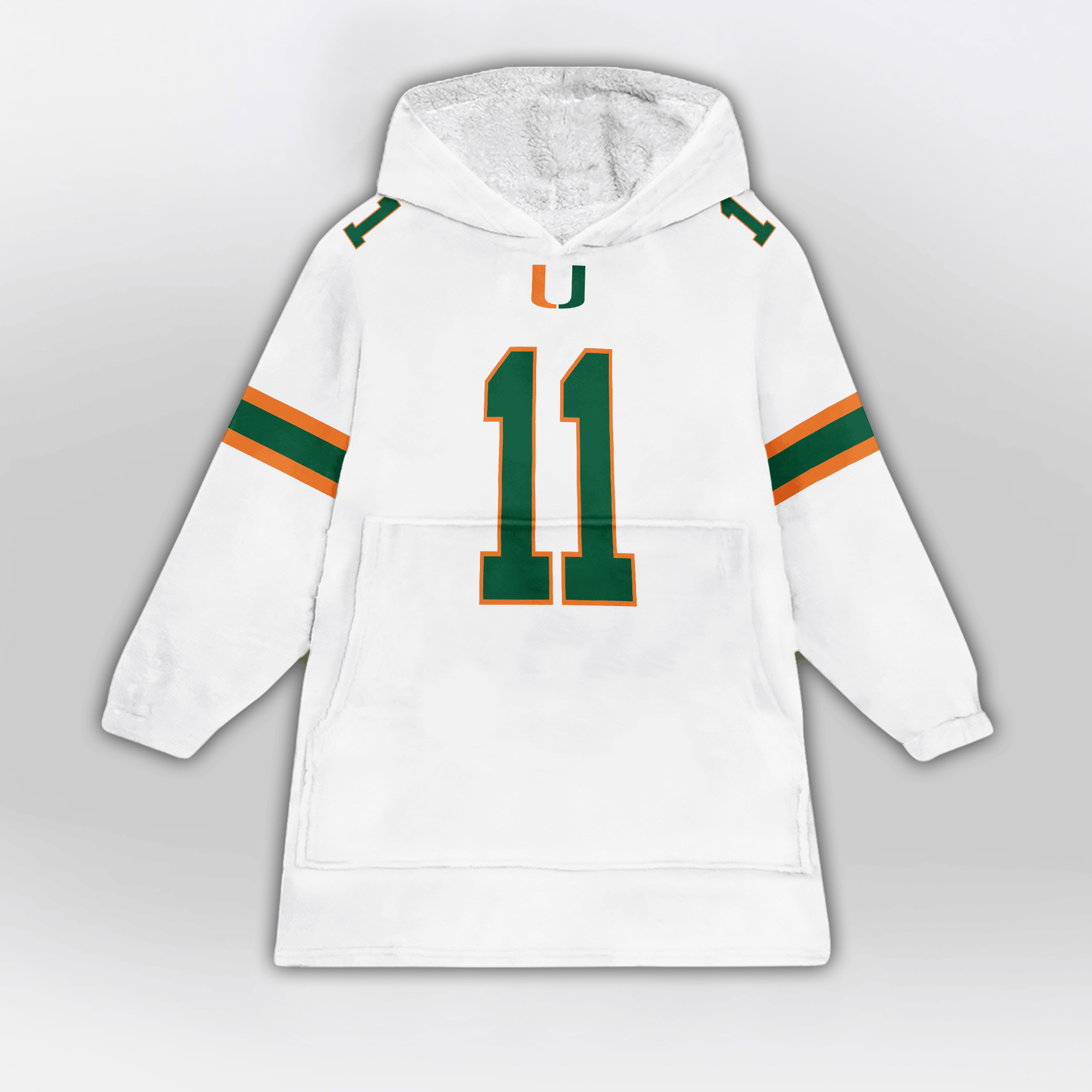 Kid C.B 11 Miami Football Unisex Blanket Hoodie