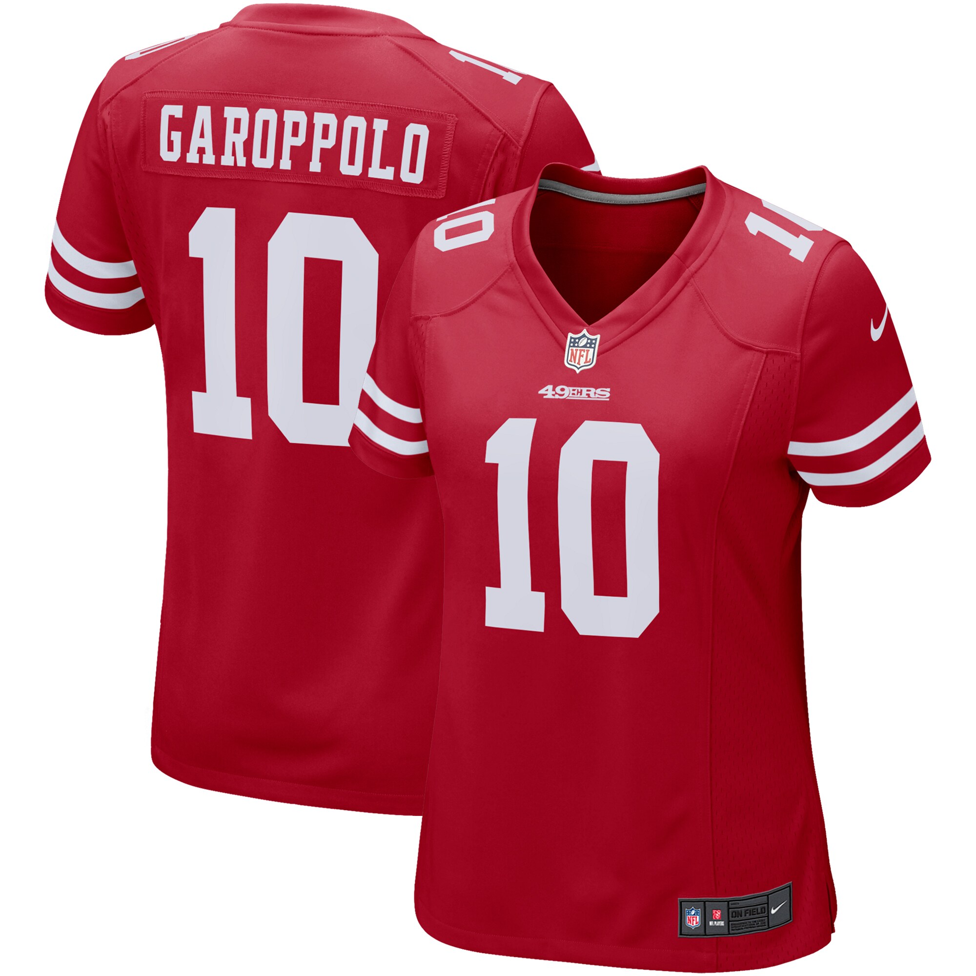 Jimmy Garoppolo San Francisco 49ers  Women's Game Player Jersey - Scarlet