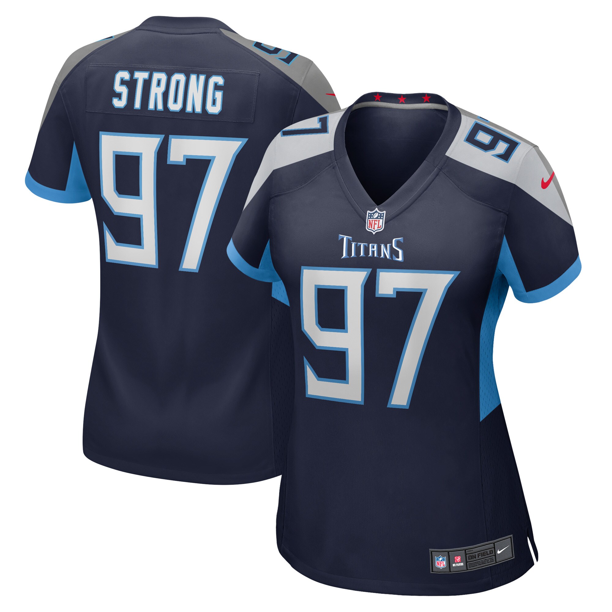 Kevin Strong Tennessee Titans  Women's Game Player Jersey - Navy