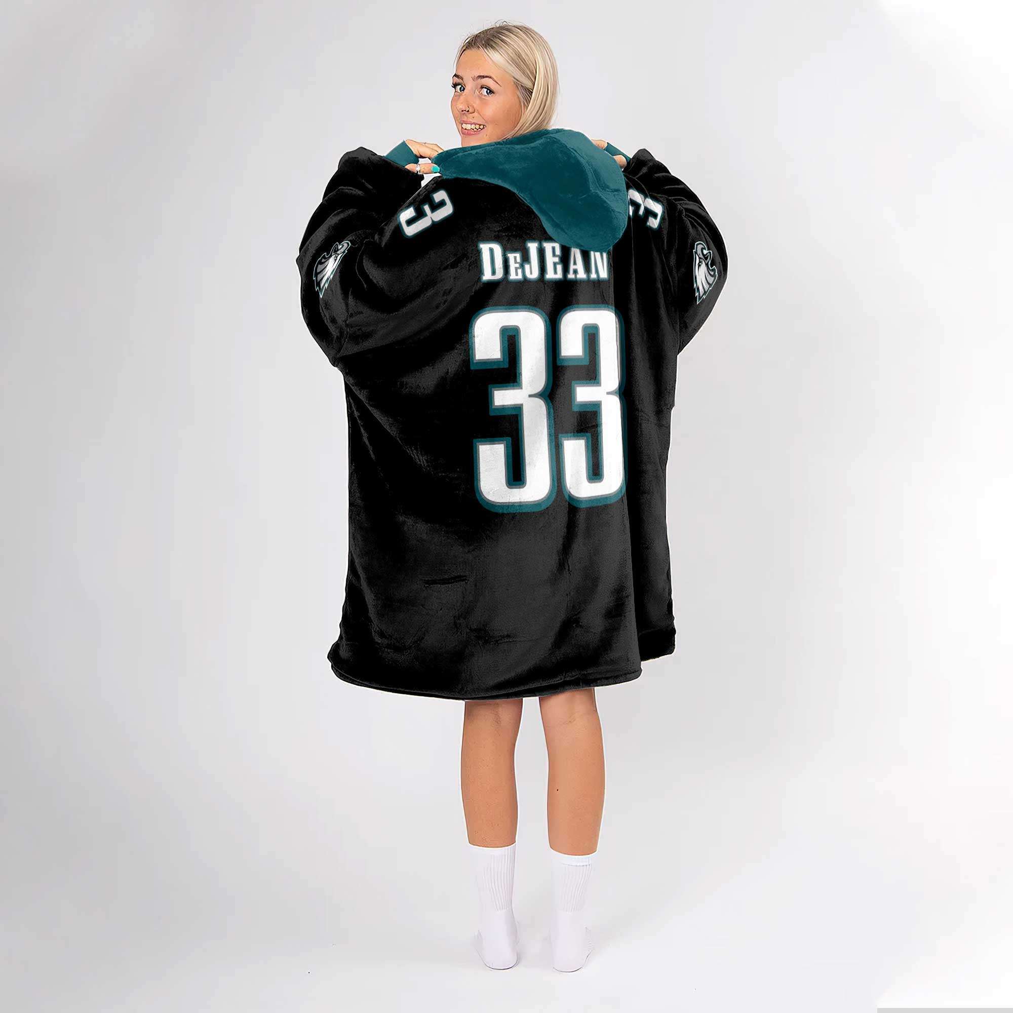 Adult C.D 33 Philadelphia Football Unisex Blanket Hoodie