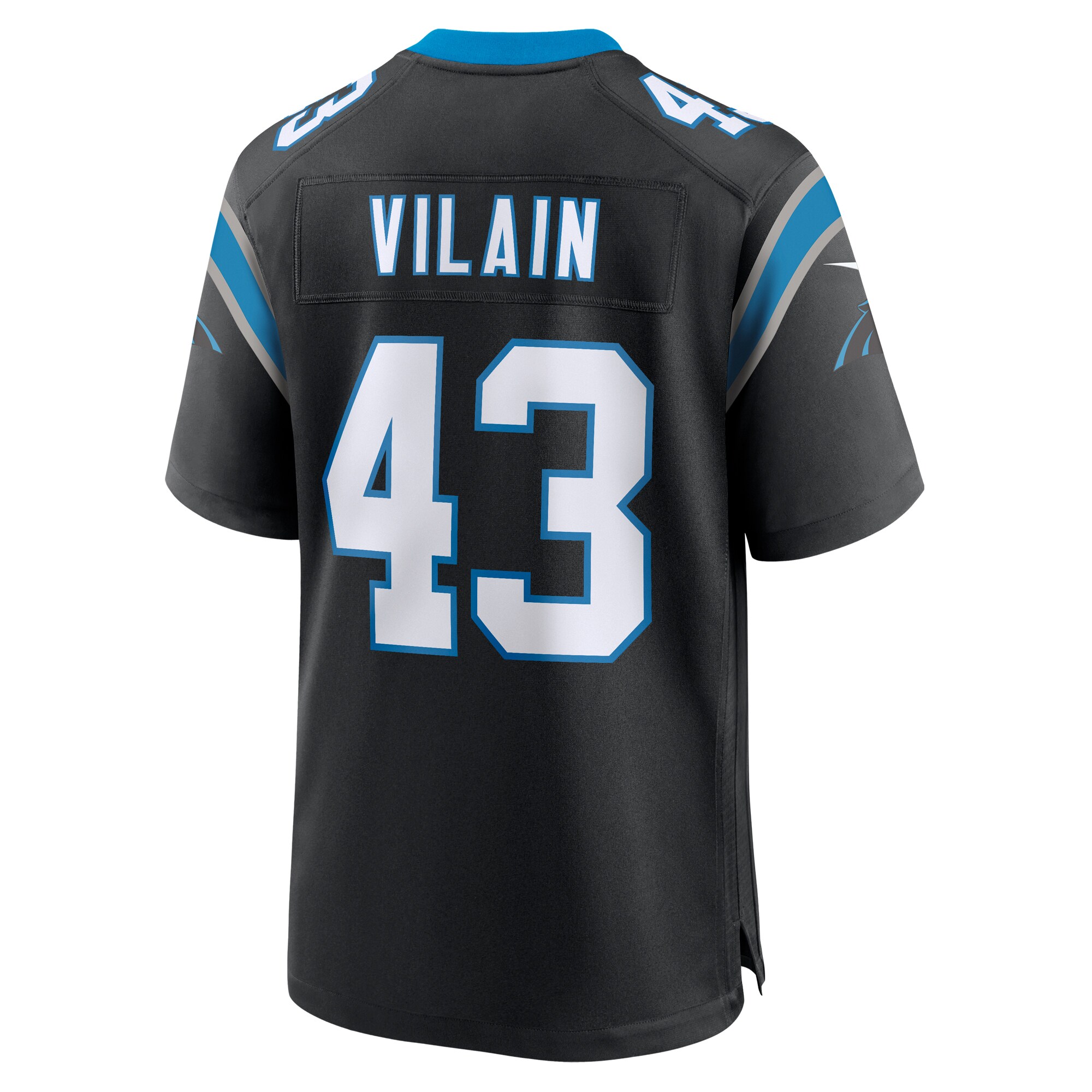 Luiji Vilain Carolina Panthers  Game Jersey -  Black