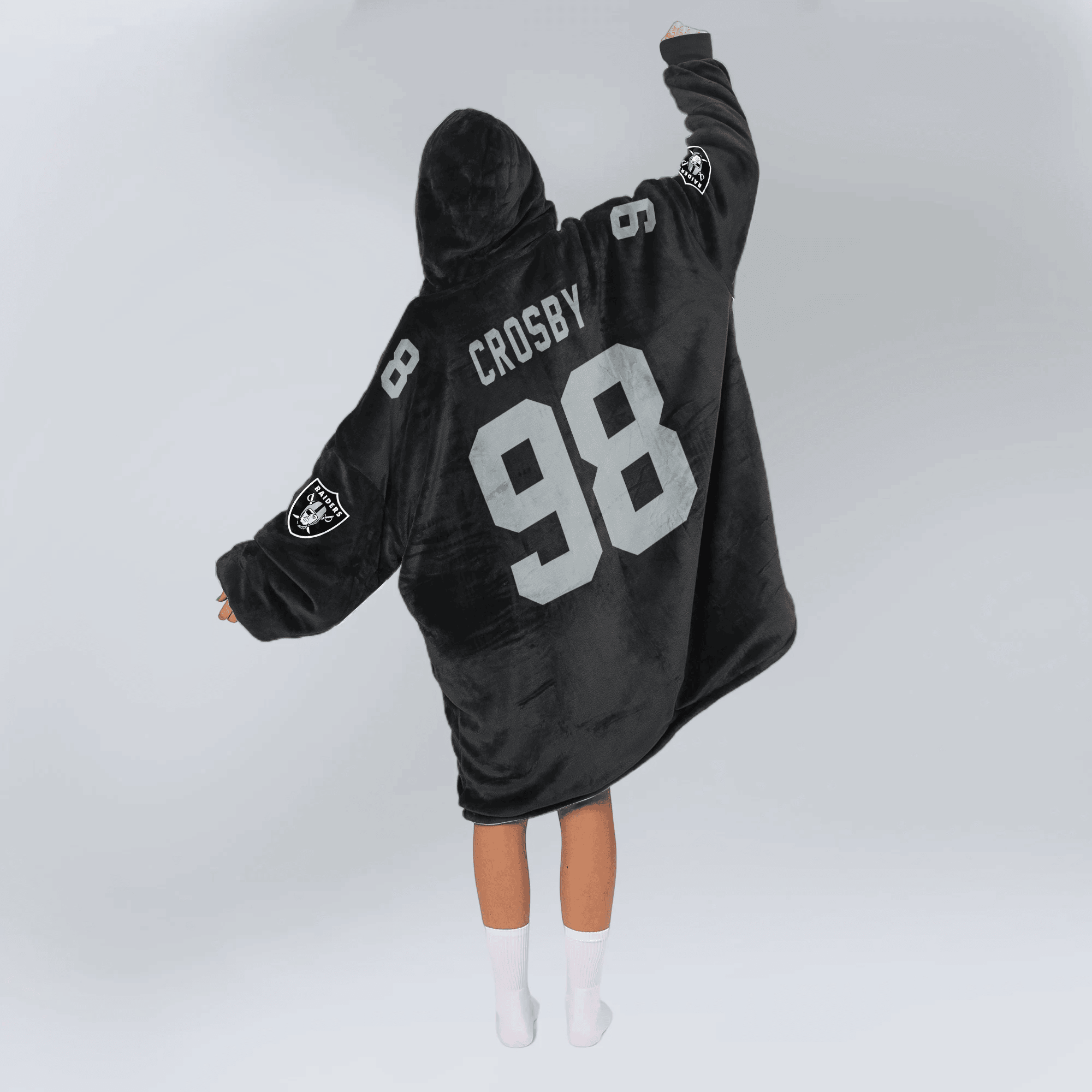 Adult M.C 98 Captain Las Vegas Football Unisex Blanket Hoodie