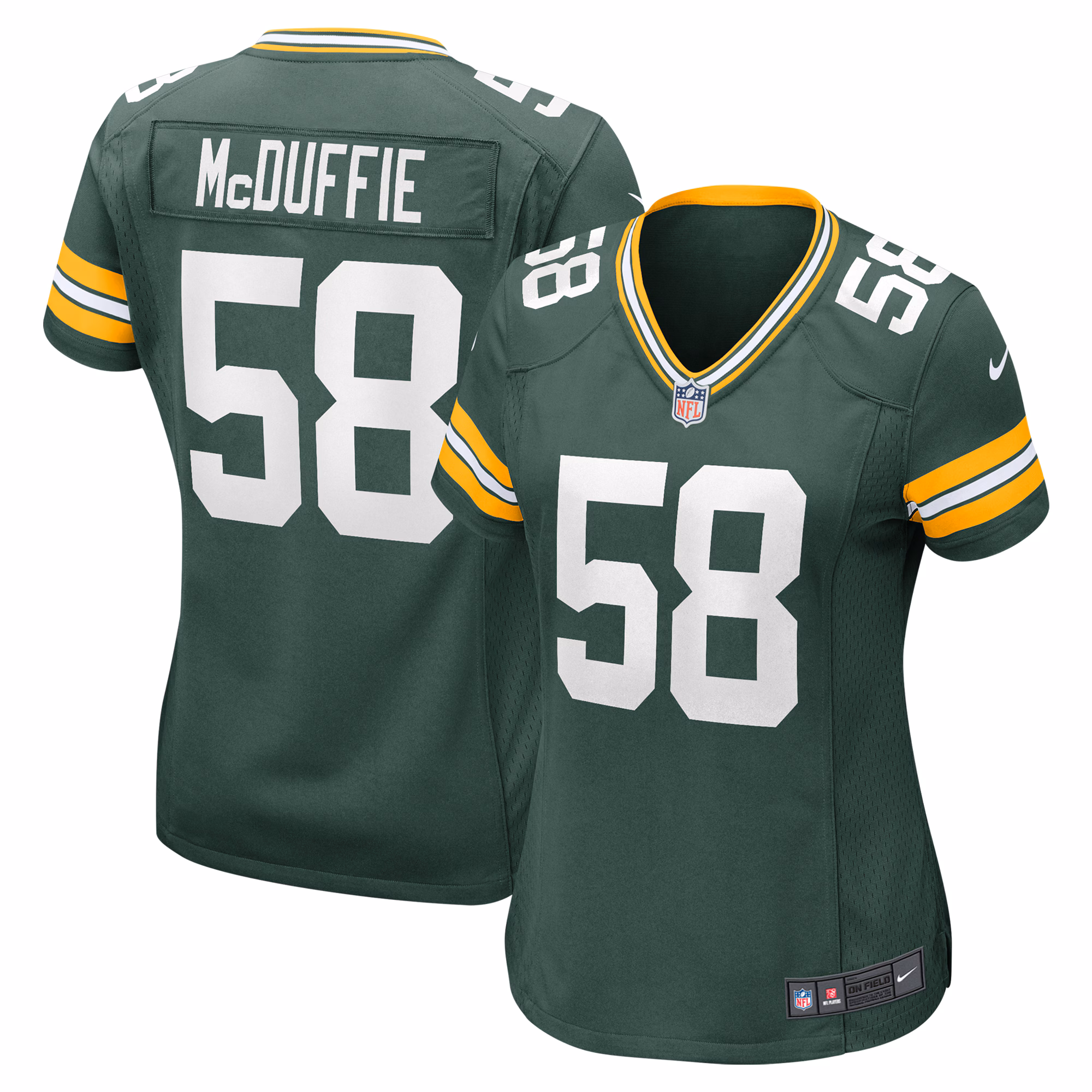 Isaiah McDuffie Green Bay Packers Women's Game Jersey - Green