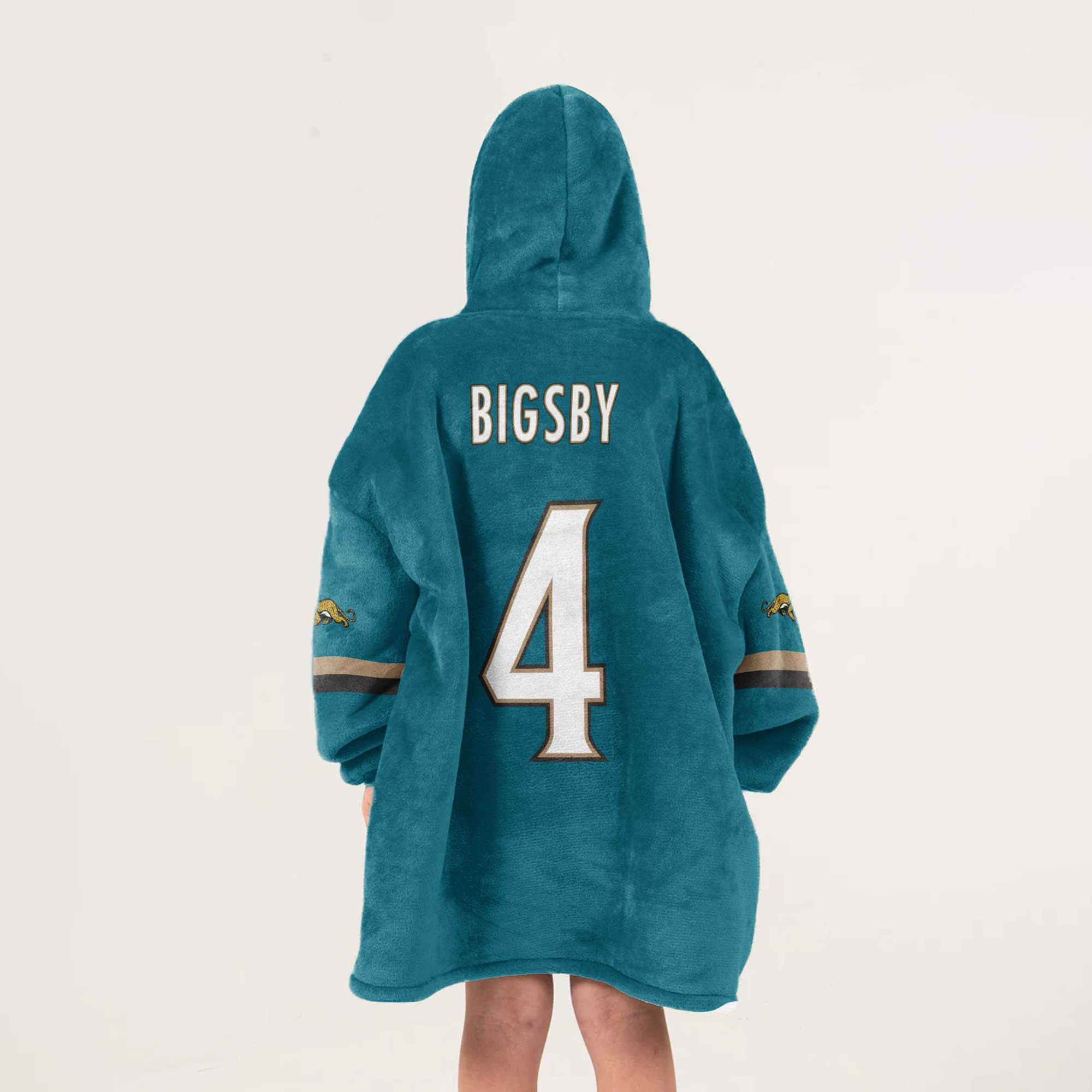 Kid 4 Jacksonville Football Unisex Blanket Hoodie