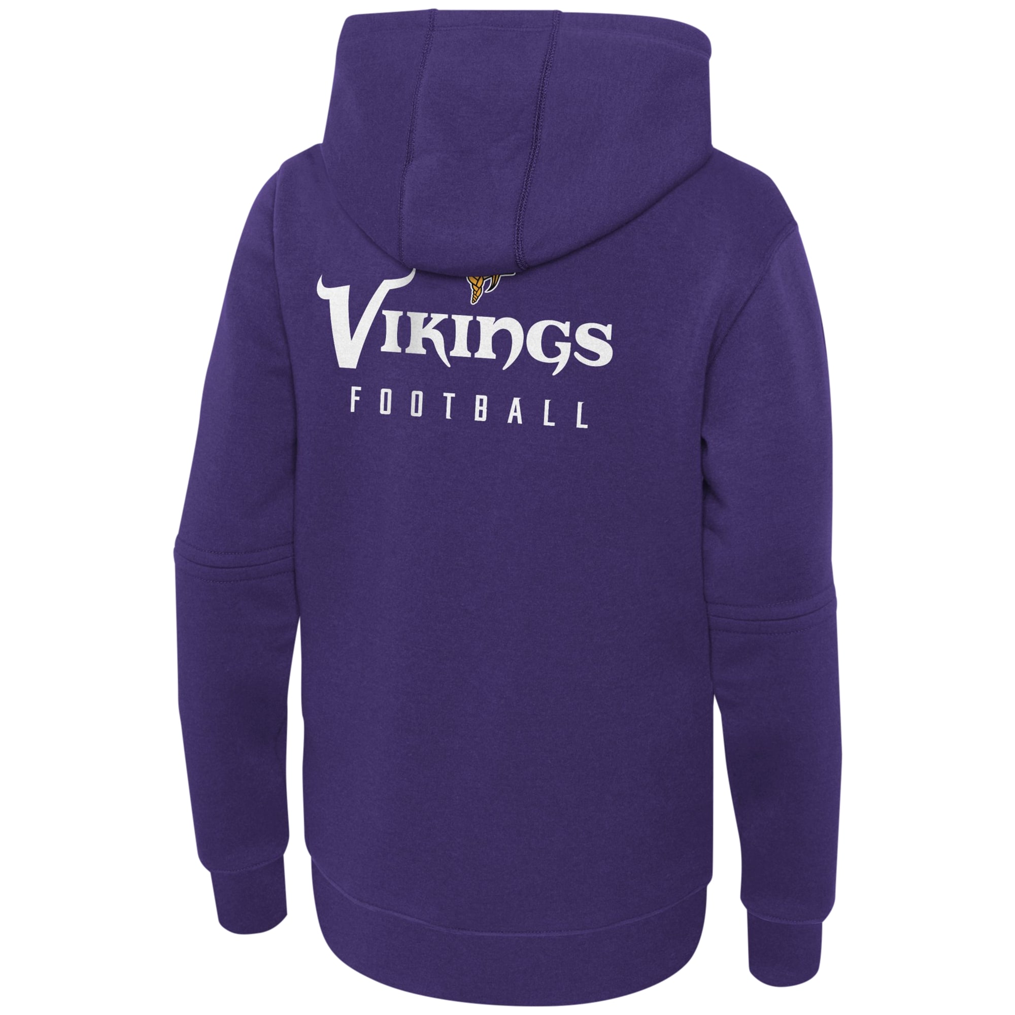 Minnesota Vikings  Youth 2023 Sideline Club Fleece Pullover Hoodie - Purple