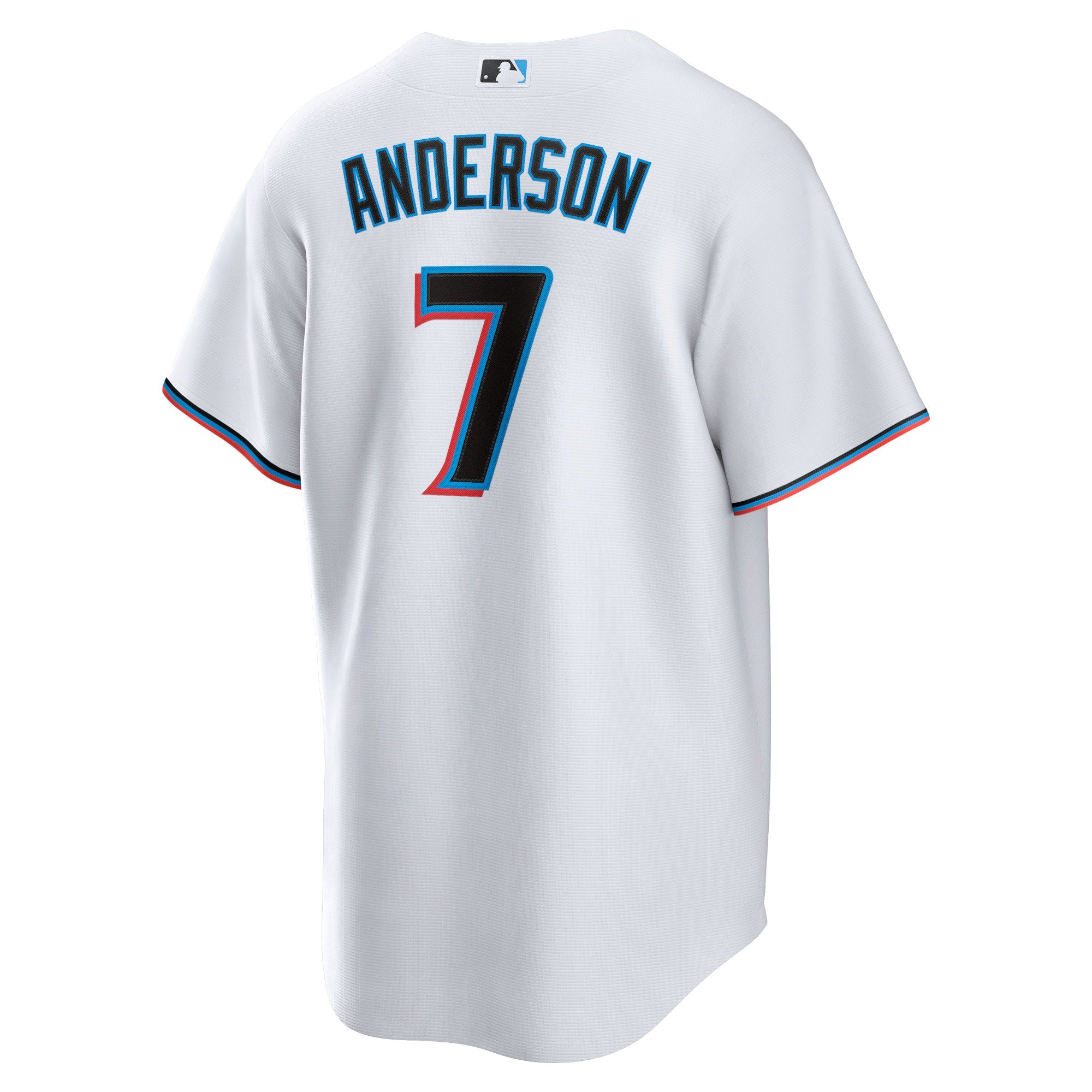 Men's Miami Marlins Tim Anderson  White Home Replica Player Jersey