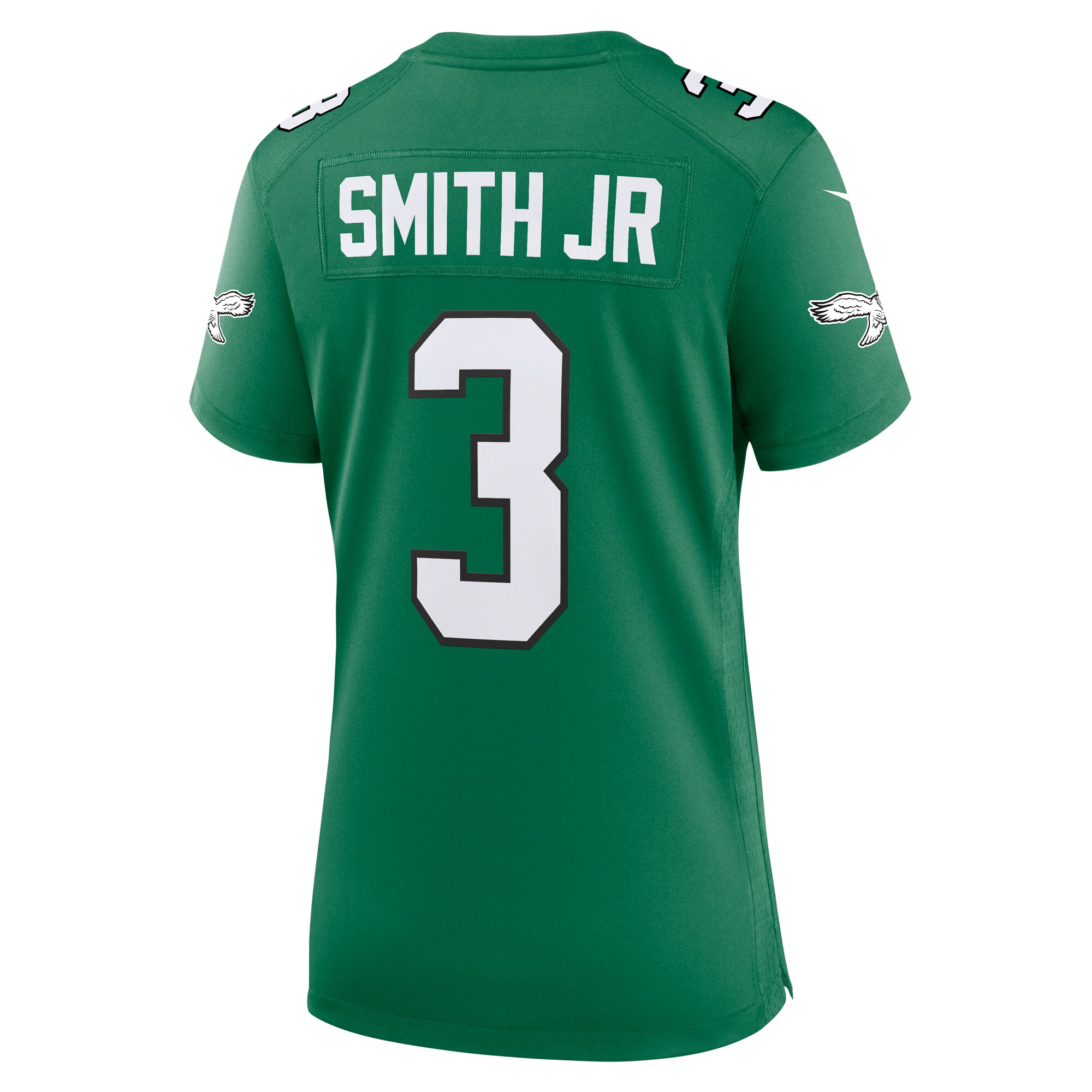Nolan Smith #3 Philadelphia Eagles Women's Alternate Game Jersey - Kelly Green