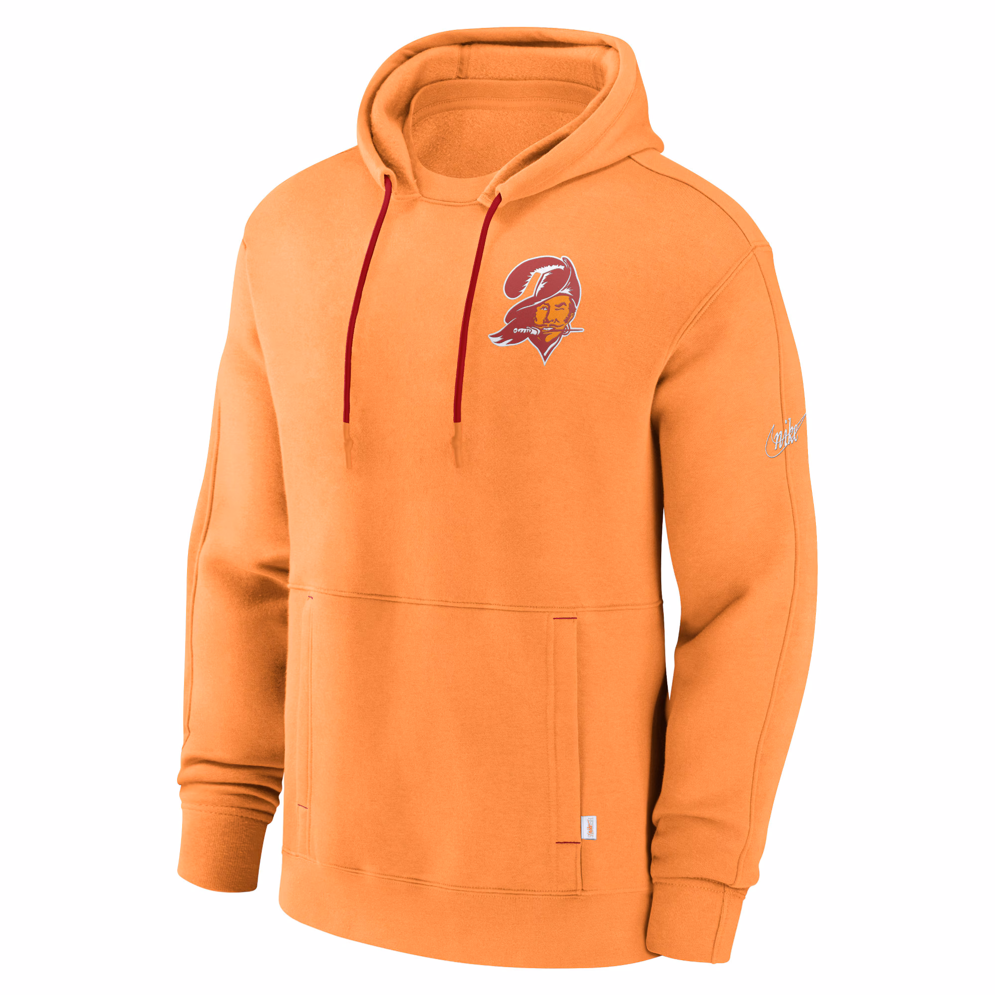 Tampa Bay Buccaneers Throwback Layered Logo Statement Pullover Hoodie - Orange