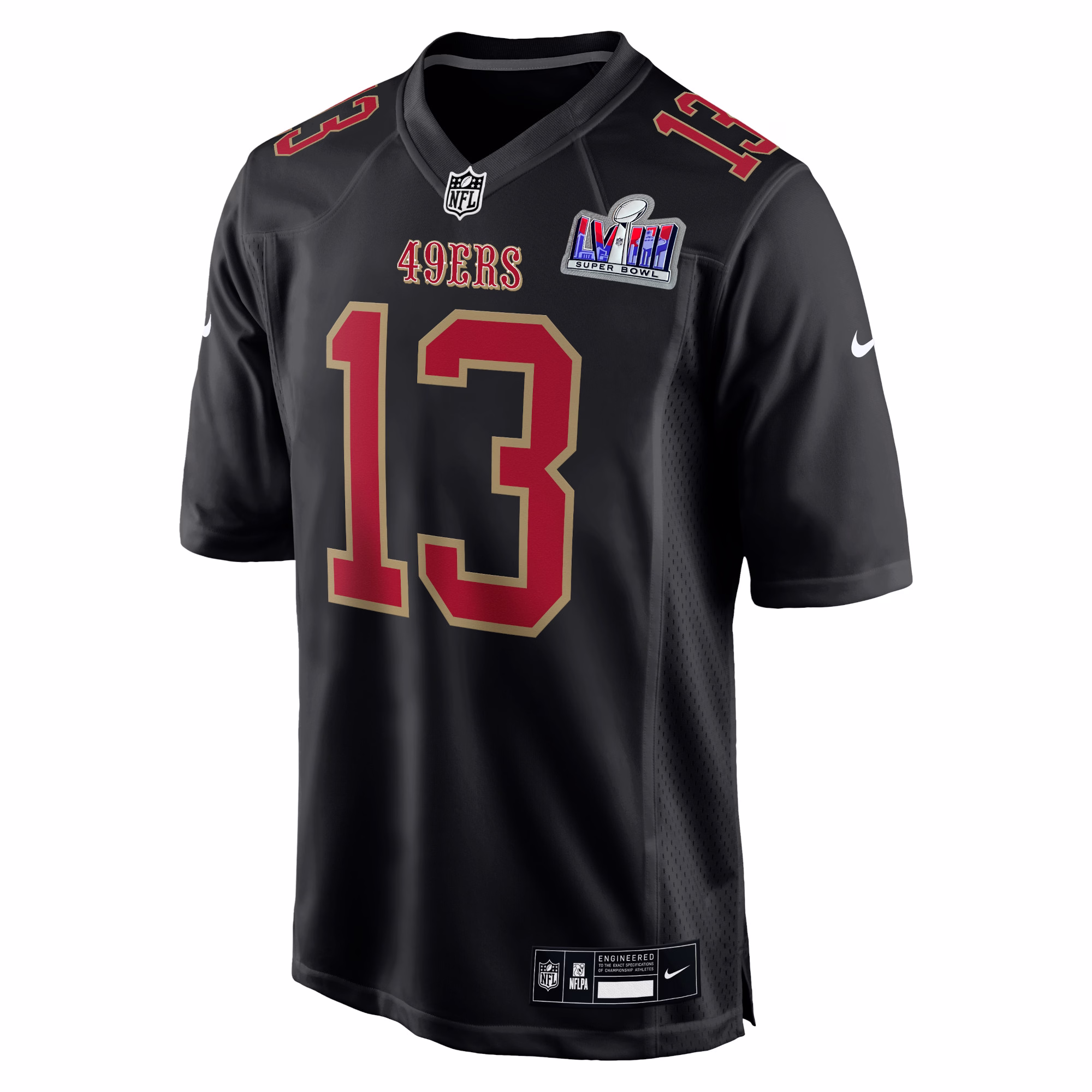 Brock Purdy San Francisco 49ers  2023 Super Bowl LVIII Carbon Fashion Game Player Jersey - Black