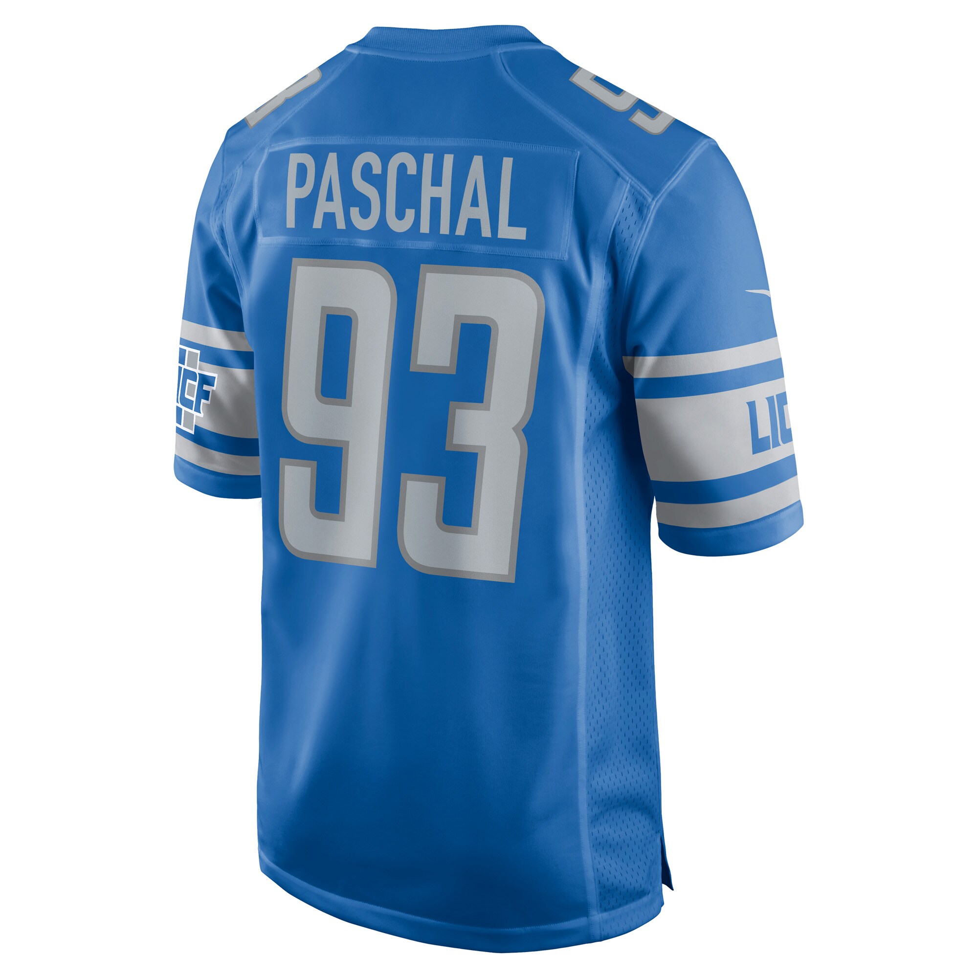 Josh Paschal Detroit Lions  Player Game Jersey - Blue