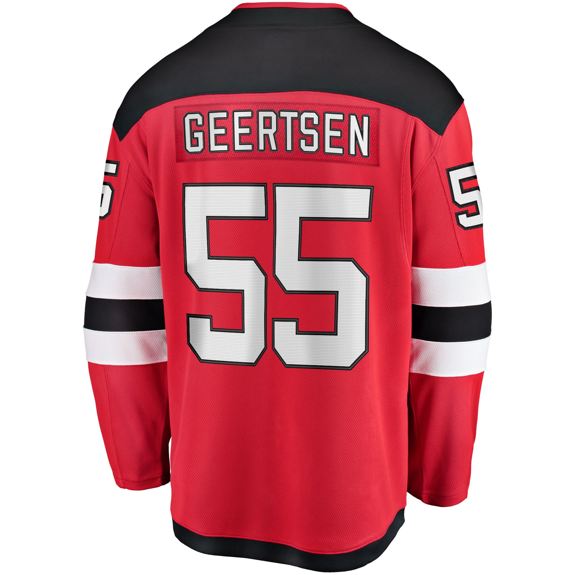 Mason Geertsen New Jersey Devils Home Breakaway Player Jersey - Red