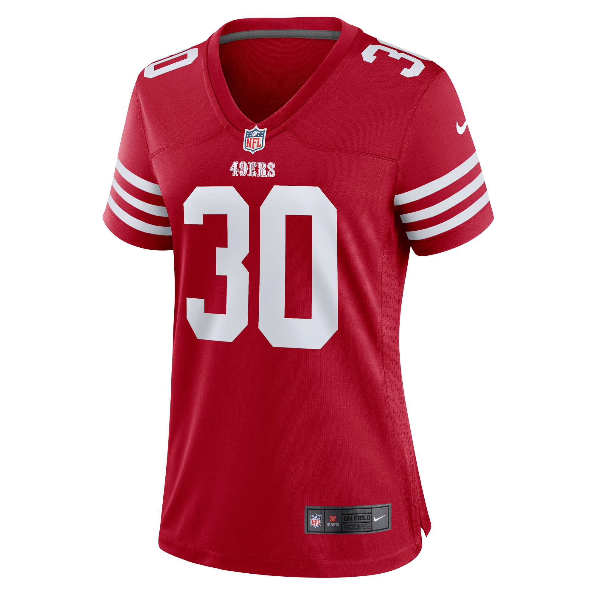 George Odum San Francisco 49ers  Women's Game Player Jersey - Scarlet