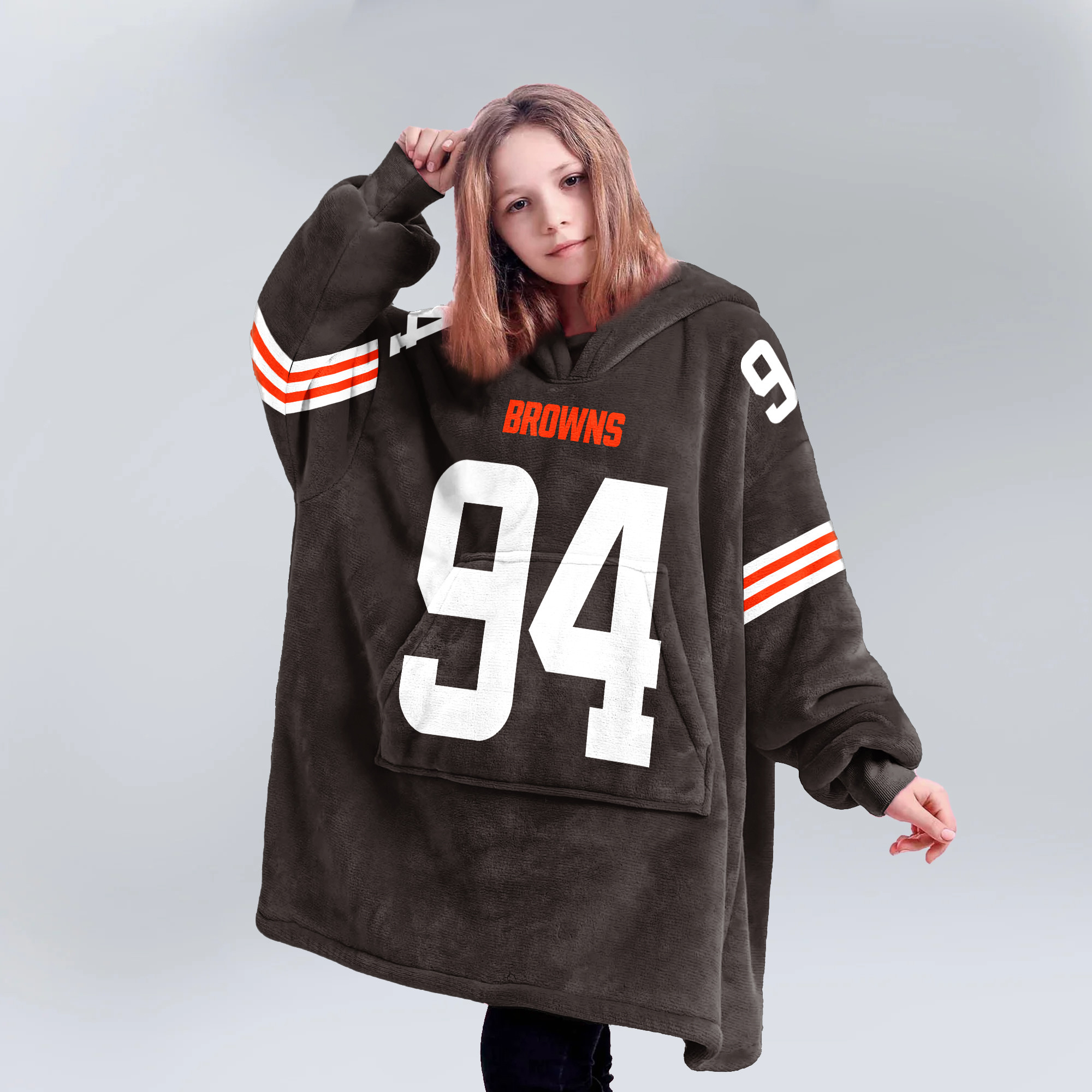 Kid M.G 94 Cleveland Football Unisex Blanket Hoodie