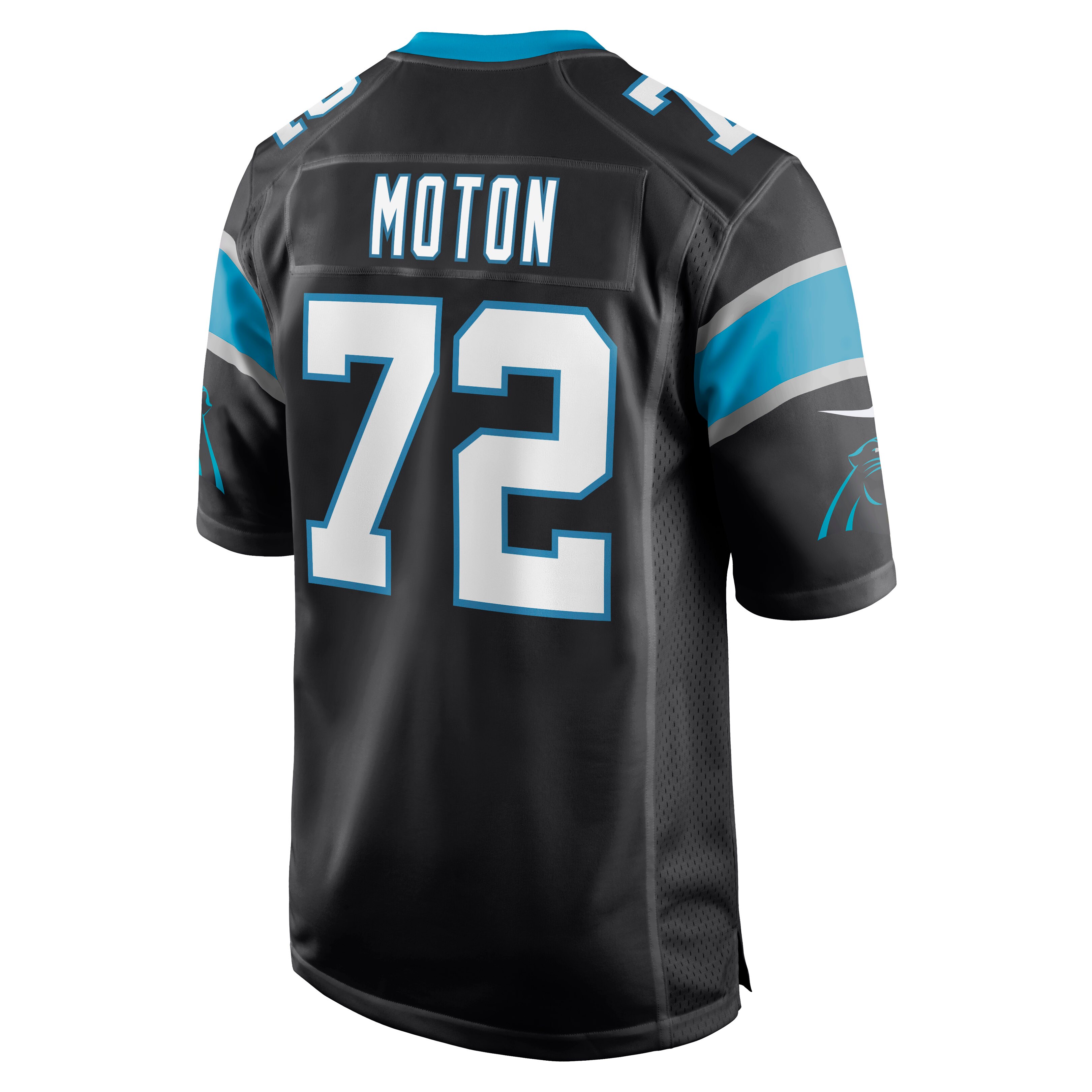 Taylor Moton Carolina Panthers  Game Jersey - Black