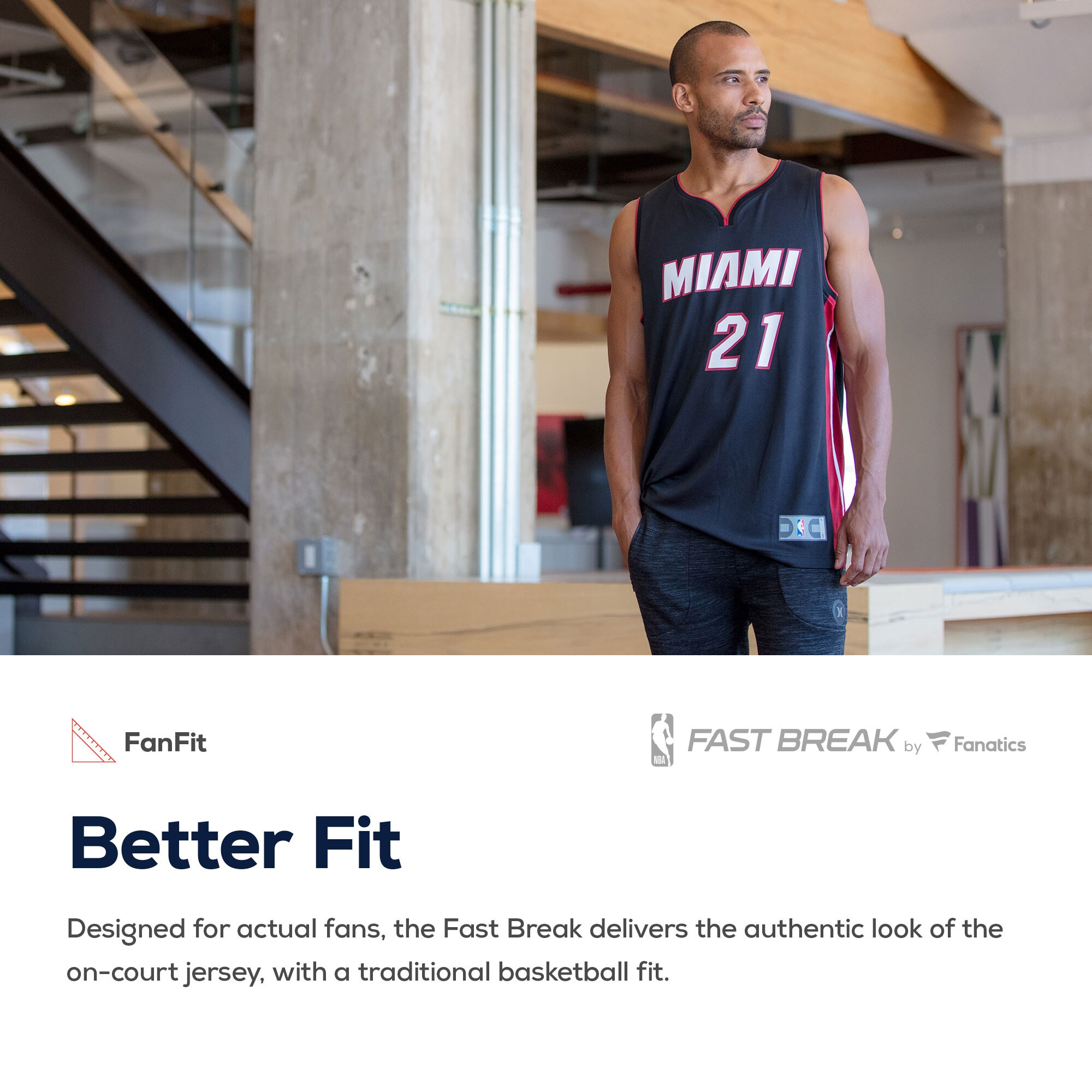 Jimmy Butler Miami Heat  Fast Break Replica Jersey Red - Statement Edition