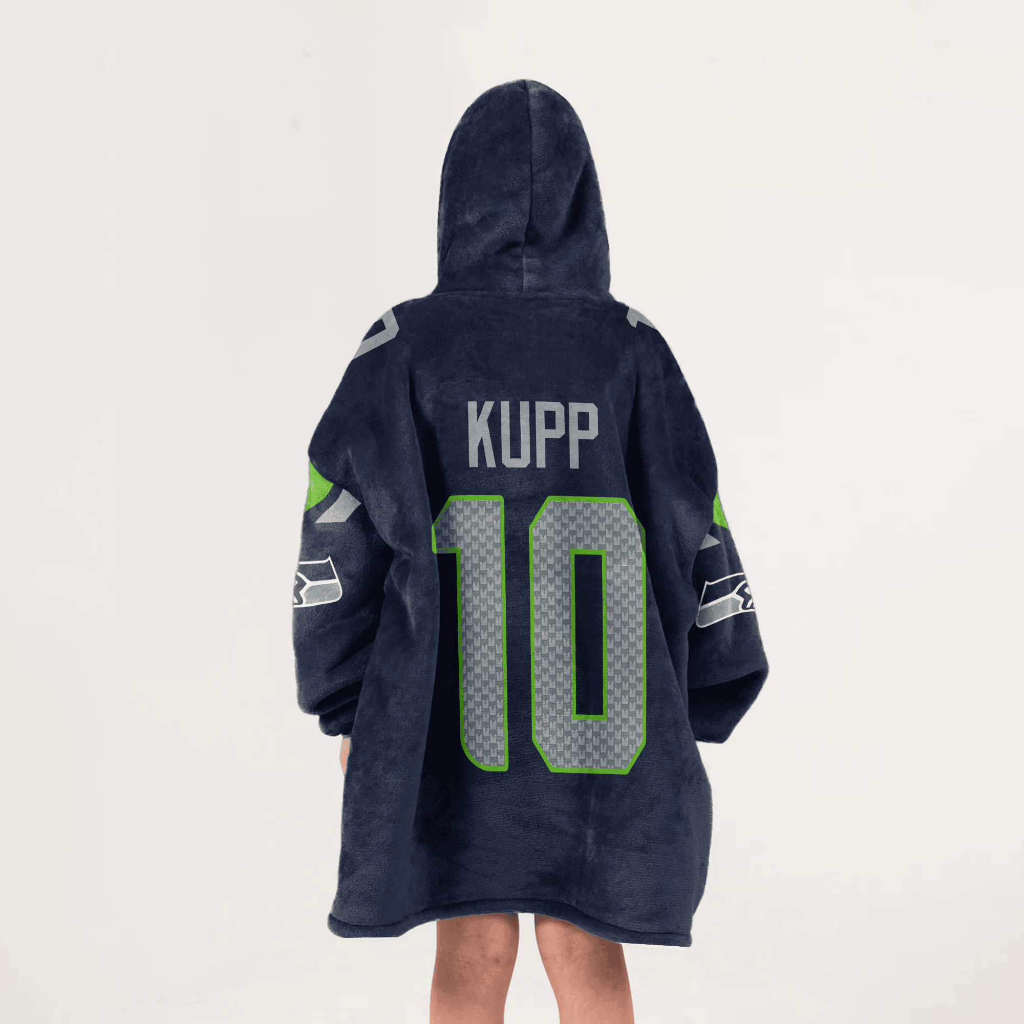 Kid 10 Seattle Football Unisex Blanket Hoodie