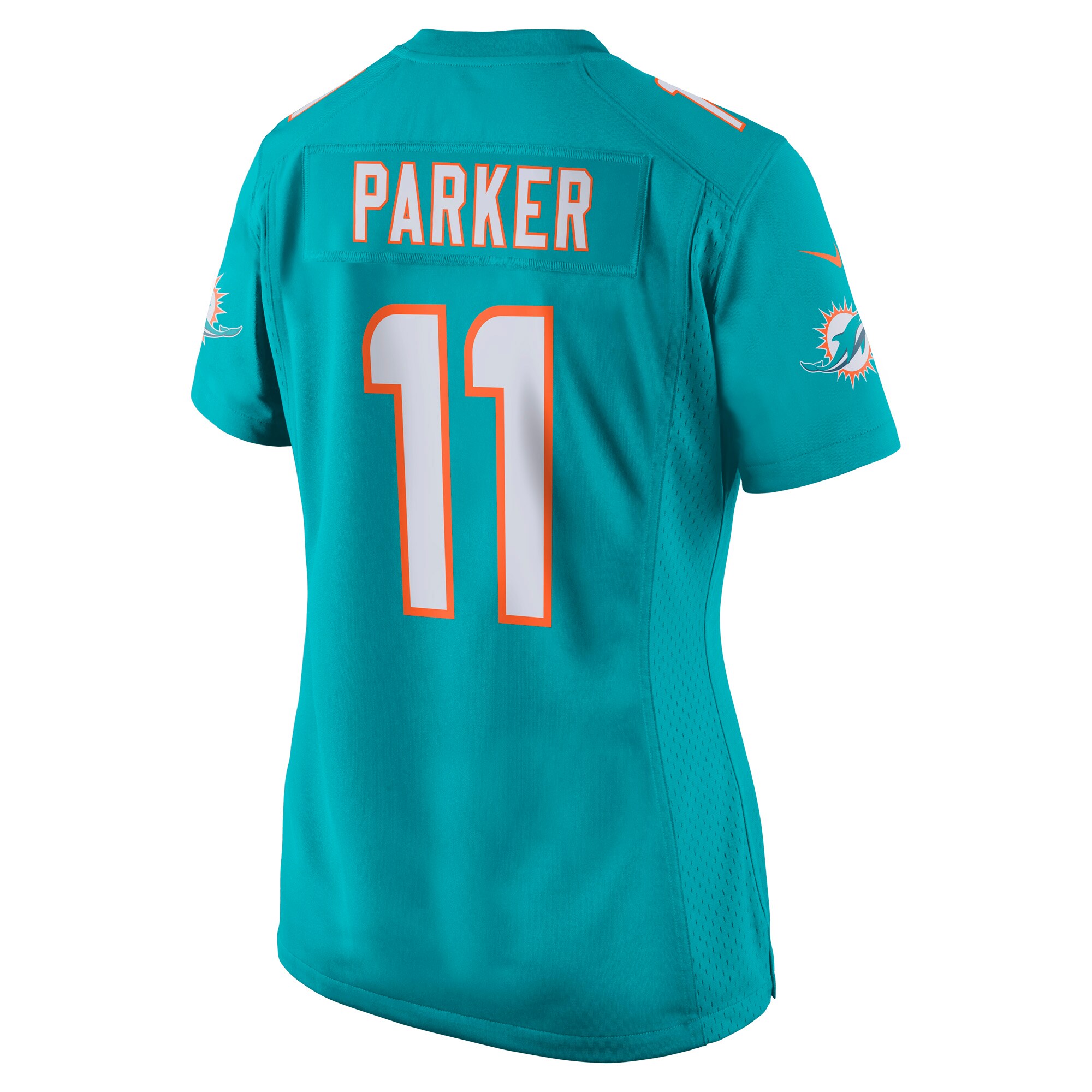 DeVante Parker Miami Dolphins  Women's New 2018 Game Jersey - Aqua
