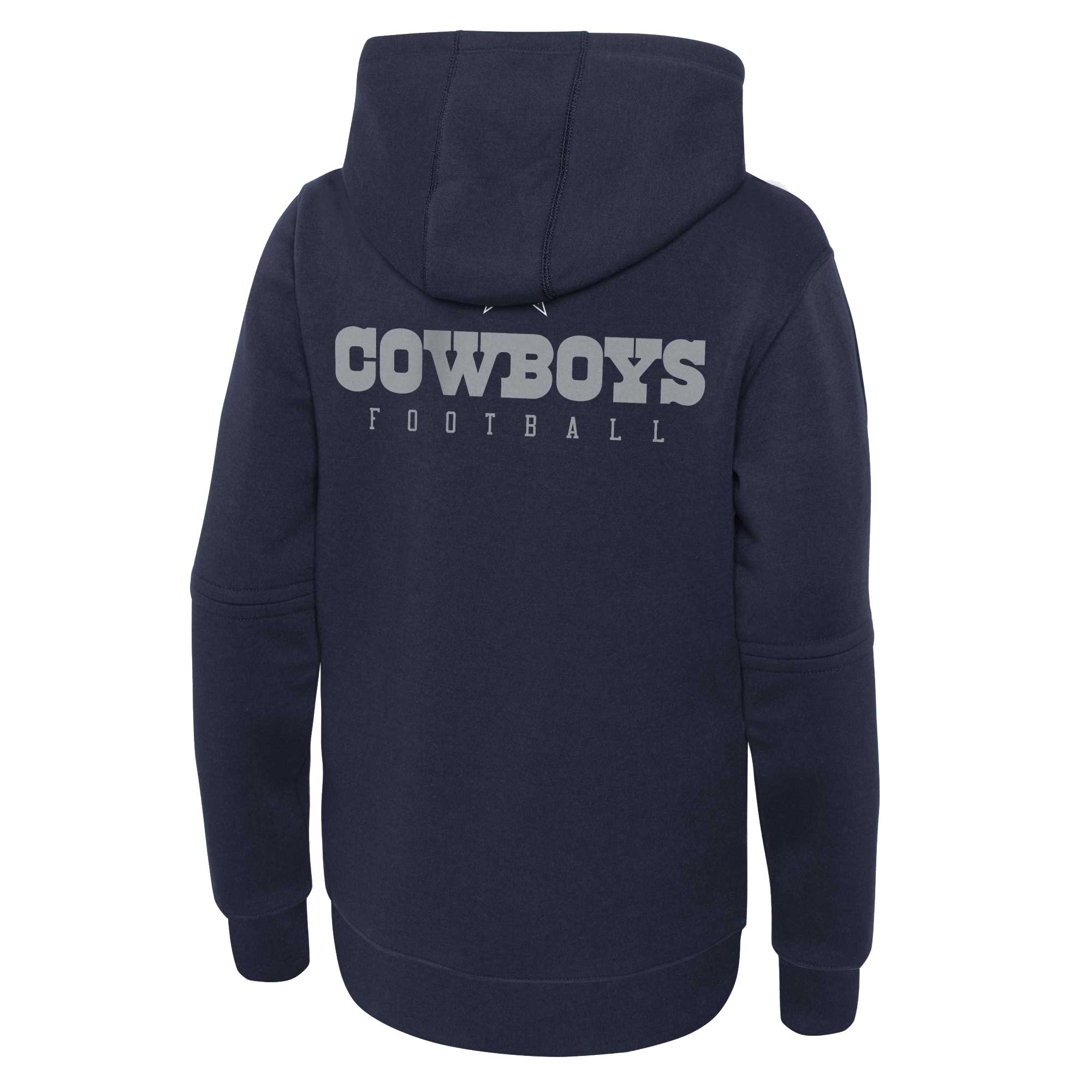 Dallas Cowboys  Youth 2023 Sideline Club Fleece Pullover Hoodie - Navy