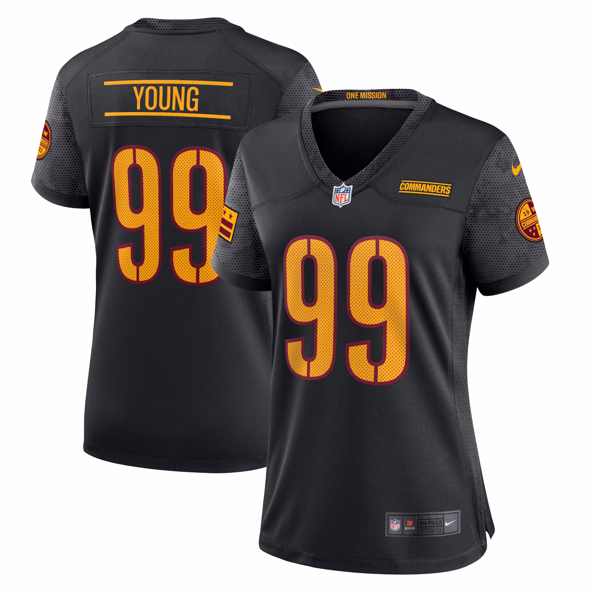 Chase Young Washington Commanders Women's Player Jersey - Burgundy