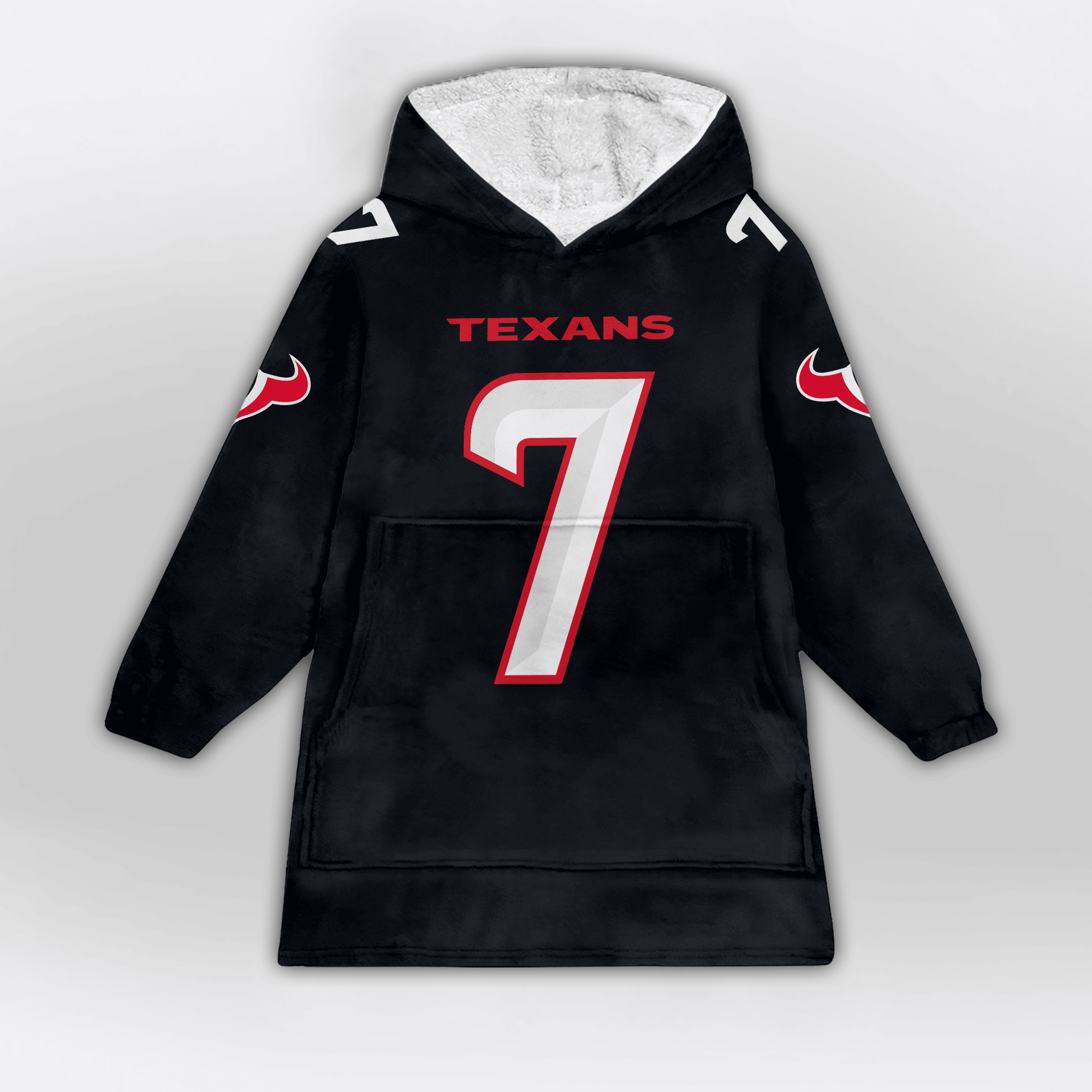 Kid C.J.S 7 Houston Football Unisex Blanket Hoodie