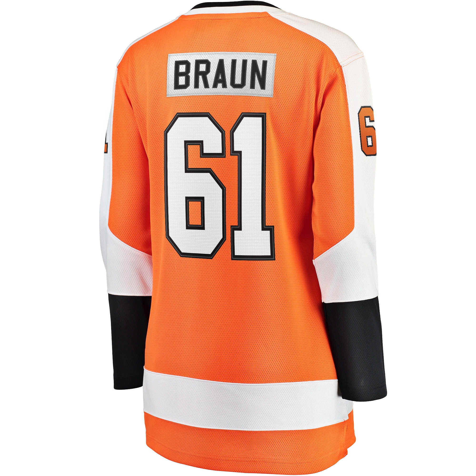 Justin Braun Philadelphia Flyers Women's Home Breakaway Jersey - Orange