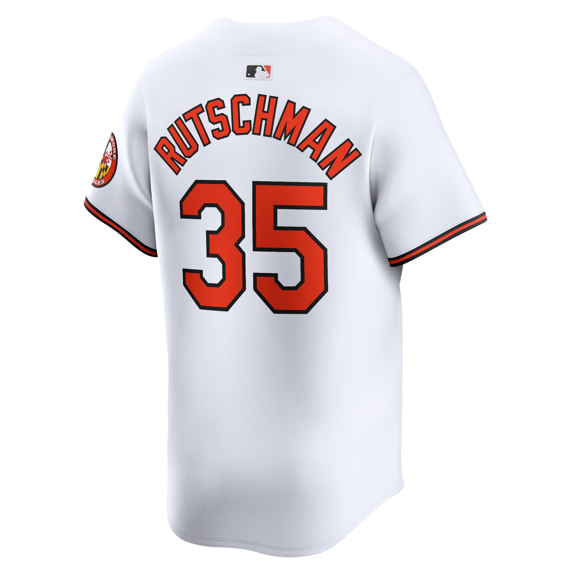 Men's Baltimore Orioles Adley Rutschman  White Home Limited Player Jersey
