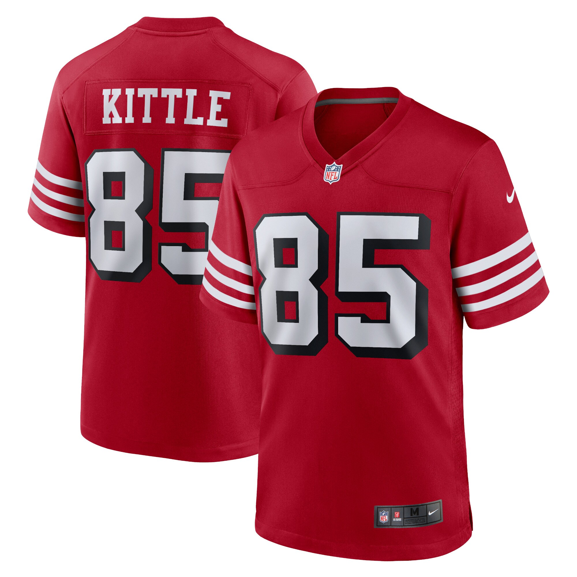 George Kittle San Francisco 49ers  Alternate Game Player Jersey - Scarlet