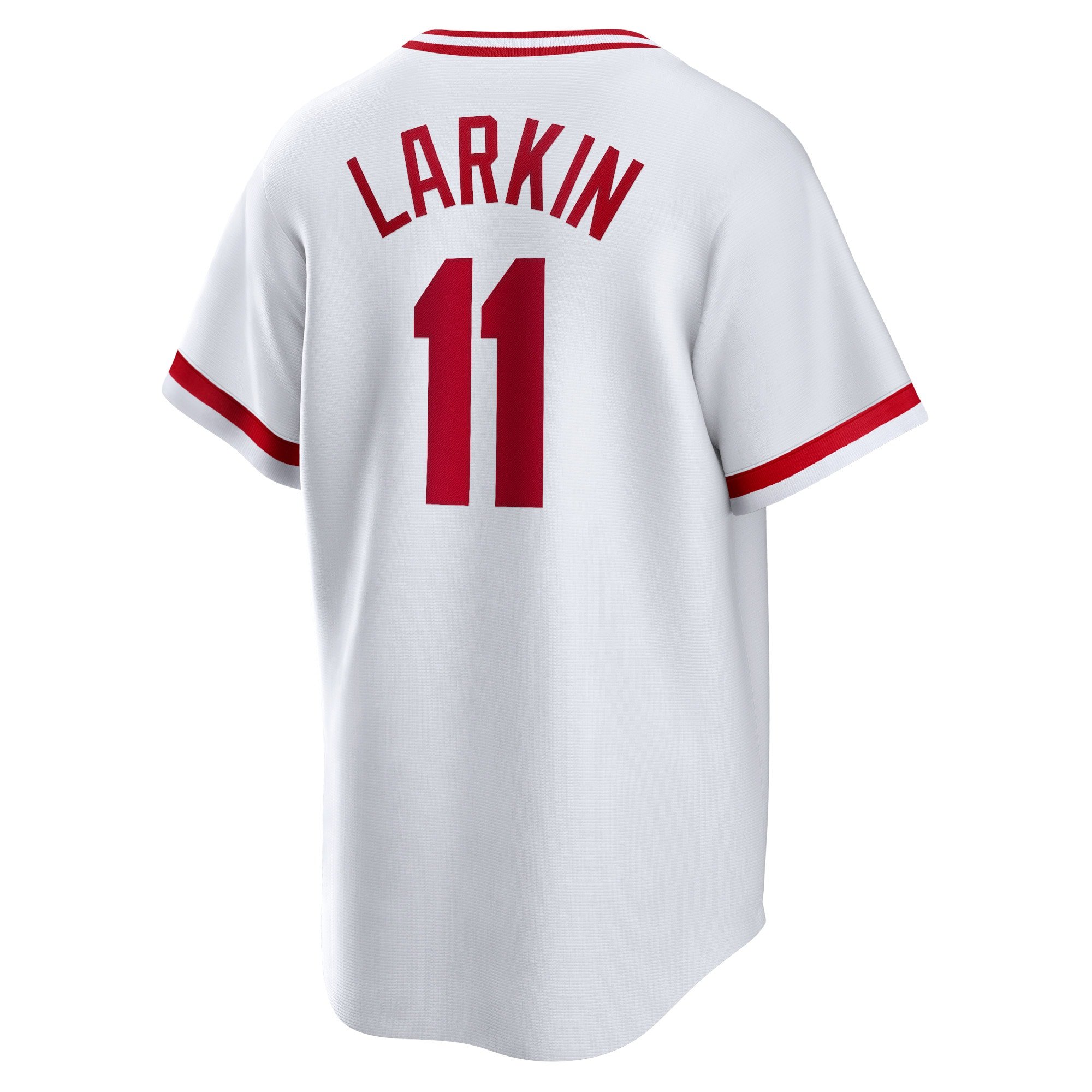 Men's Cincinnati Reds Barry Larkin  White Home Cooperstown Collection Player Jersey