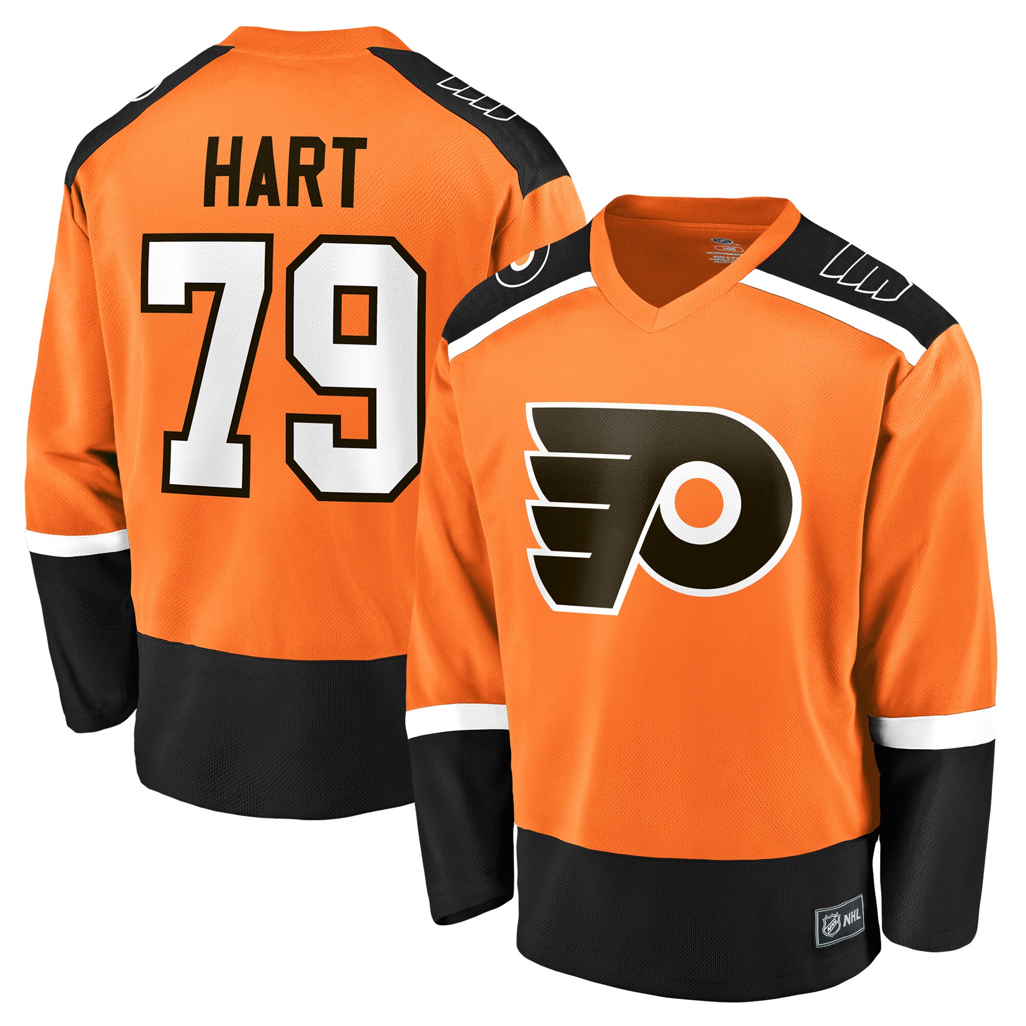 Men's Carter Hart Orange Philadelphia Flyers Player Jersey