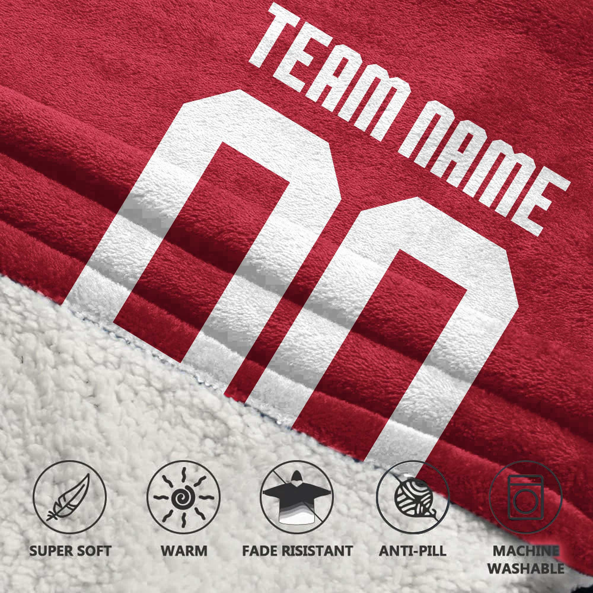 Adult Custom Blanket Hoodie Ohio State Inspired Color